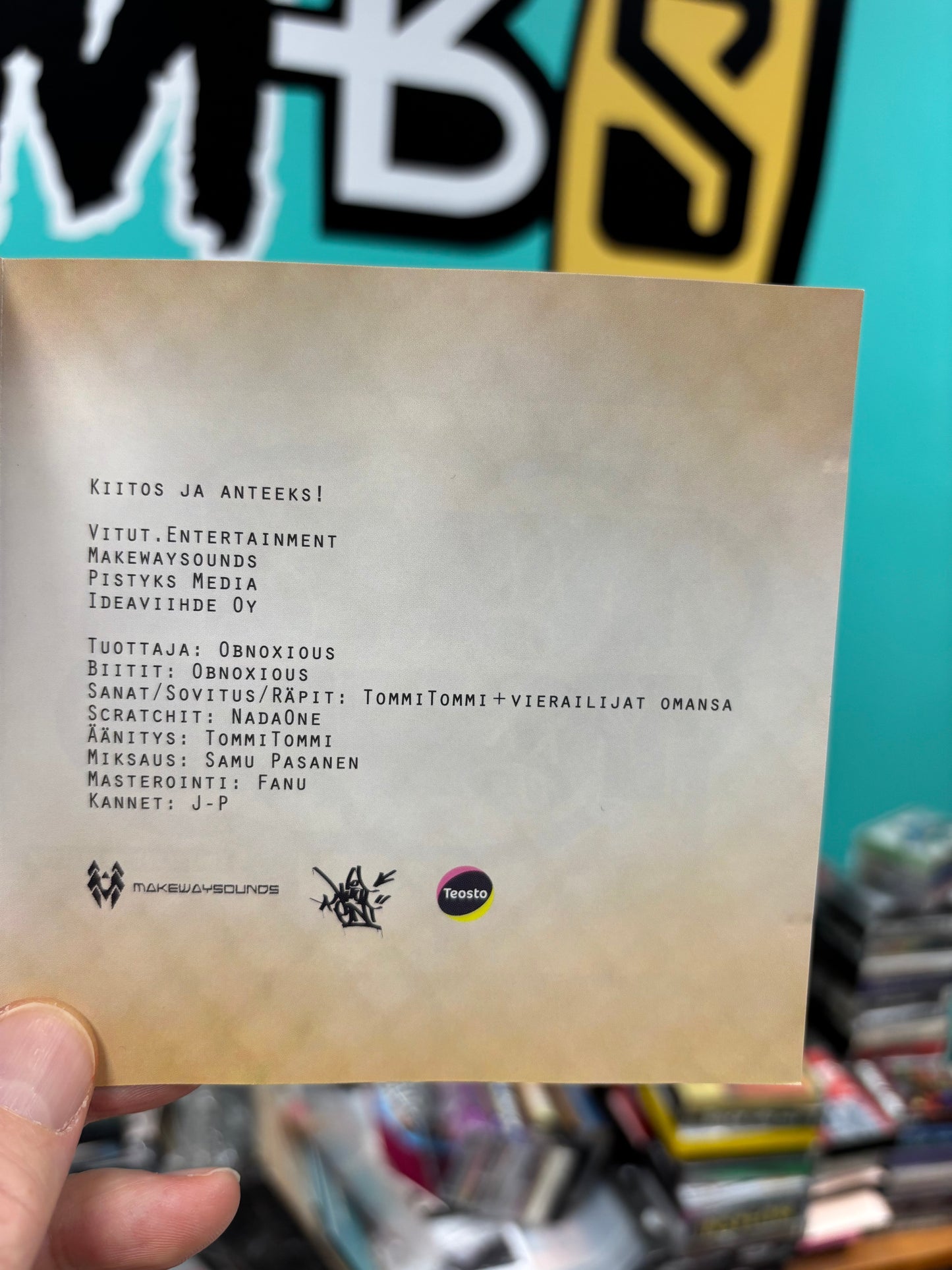 TommiTommi: Harmattan, CD, Only pressing, Vitut Entertainment, Finland 2016