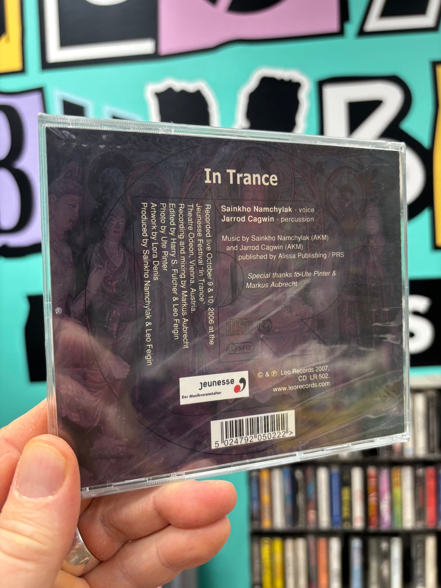 Sainkho Namchylak & Jarrod Cagwin: In Trance, CD, Only pressing, Leo Records, UK 2007