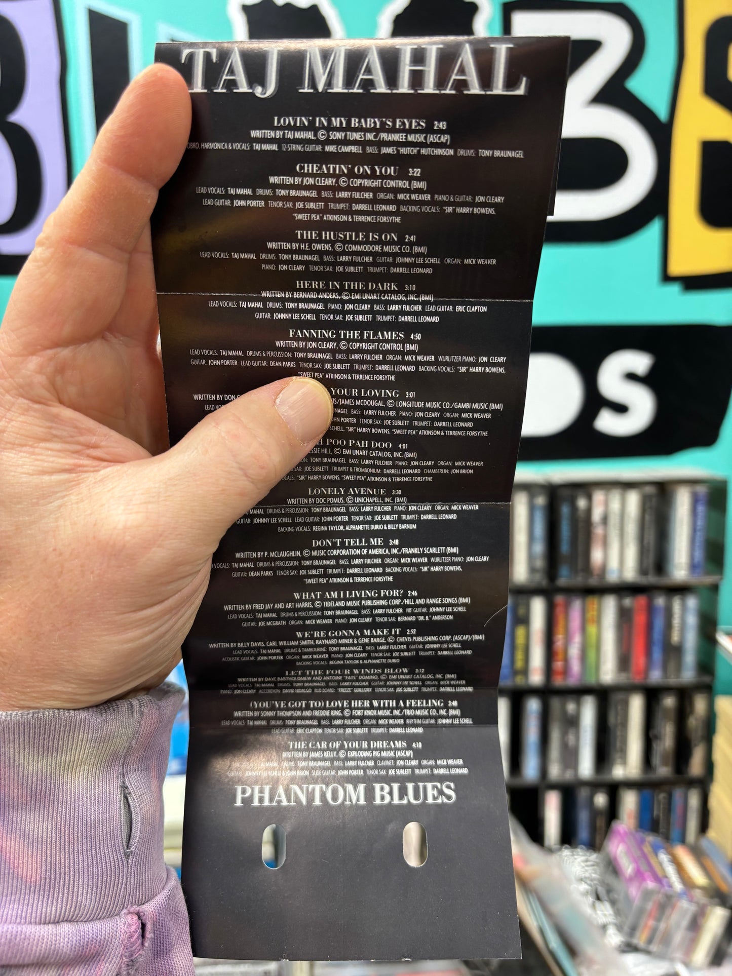 Taj Mahal: Phantom Blues, cassette, Private Music, BMG, Europe 1996