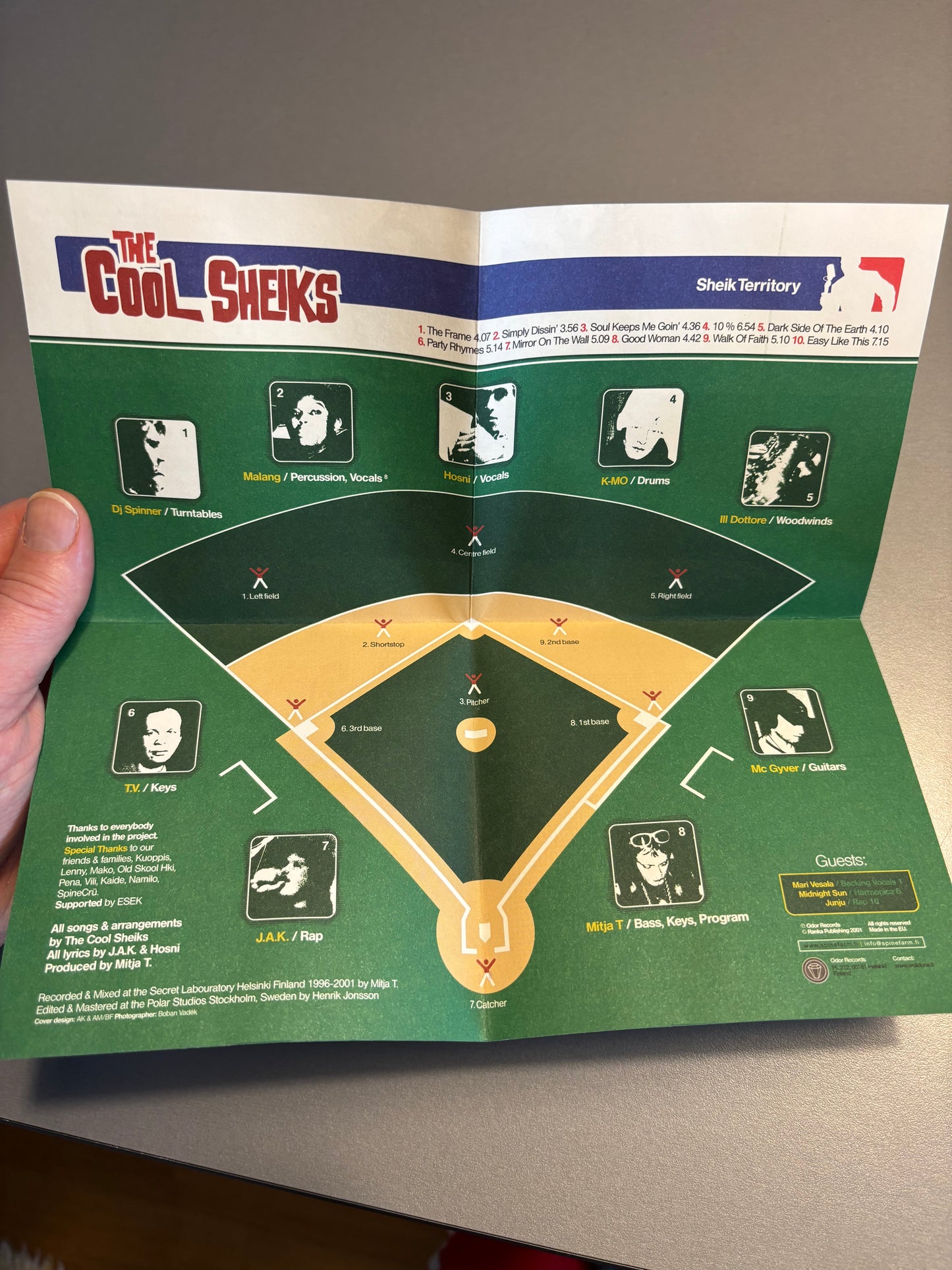 The Cool Sheiks: Sheik Territory, CD, Only pressing, Odor, Finland 2001