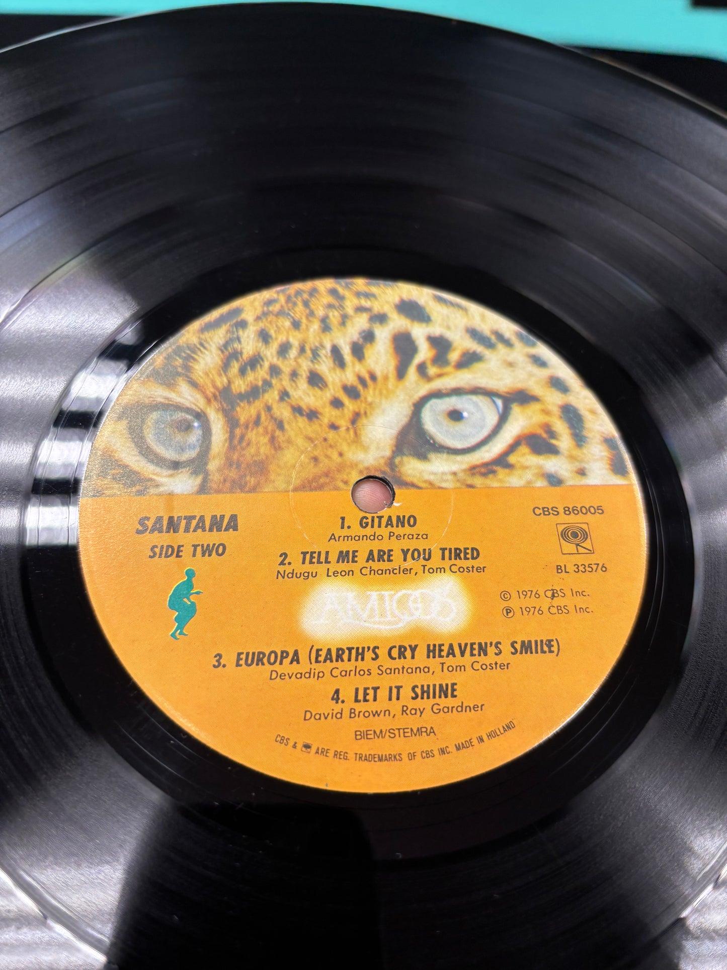 Santana: Amigos, LP, gatefold, CBS, Europe 1976