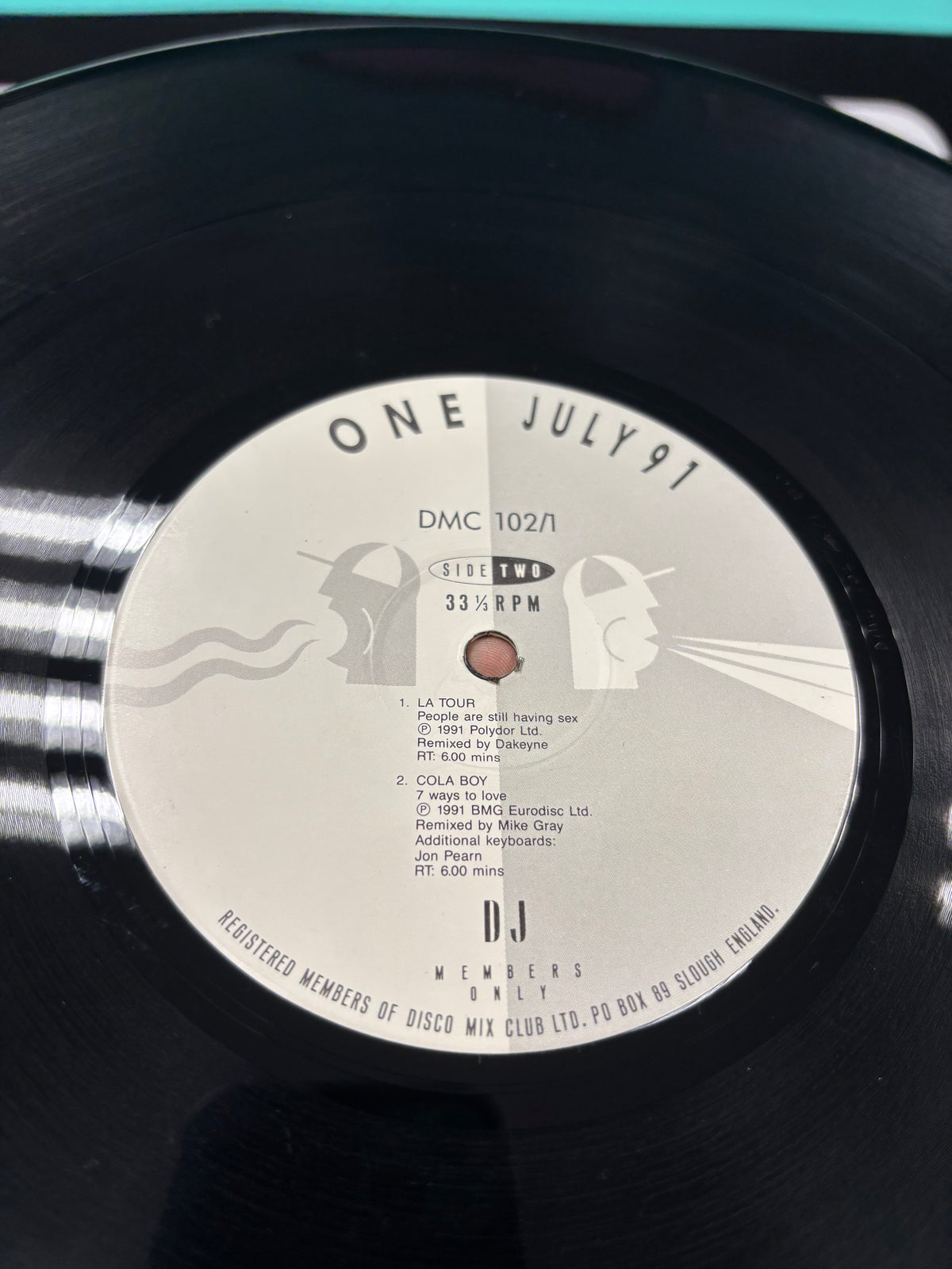 DMC - July 91 (One), 12inch, Only pressing, Partially Mixed, DMC, UK 1991