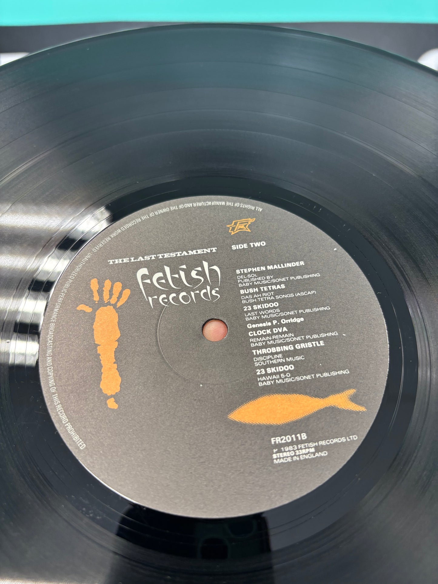 The Last Testament - Fetish Records Compilation, LP, 1st pressing, Fetish Records, UK 1983