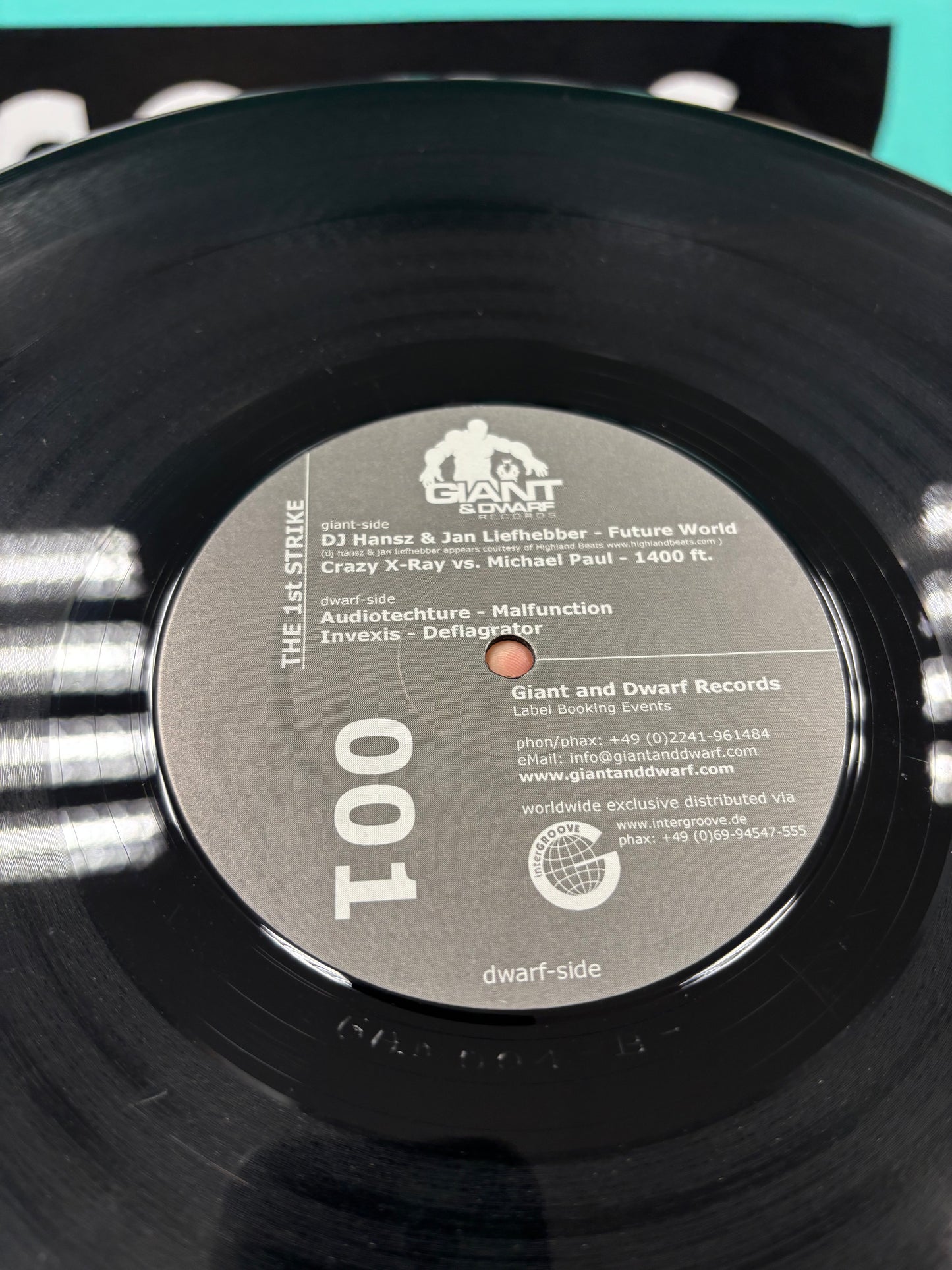 Various - The 1st Strike, 12inch, Only official pressing, Giant And Dwarf Records, Germany 2003