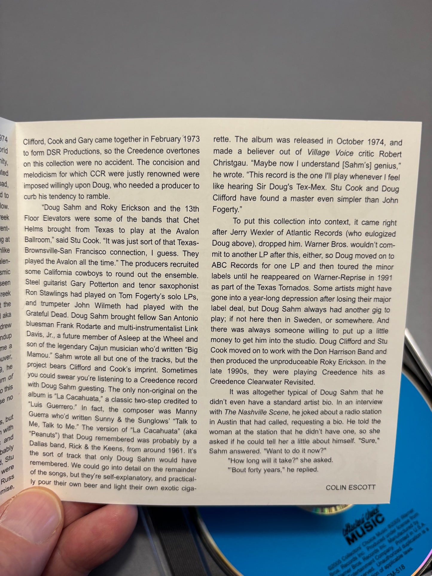 Doug Sahm: Groovers Paradise, CD, reissue, Collector’s Choice Music, US 2005