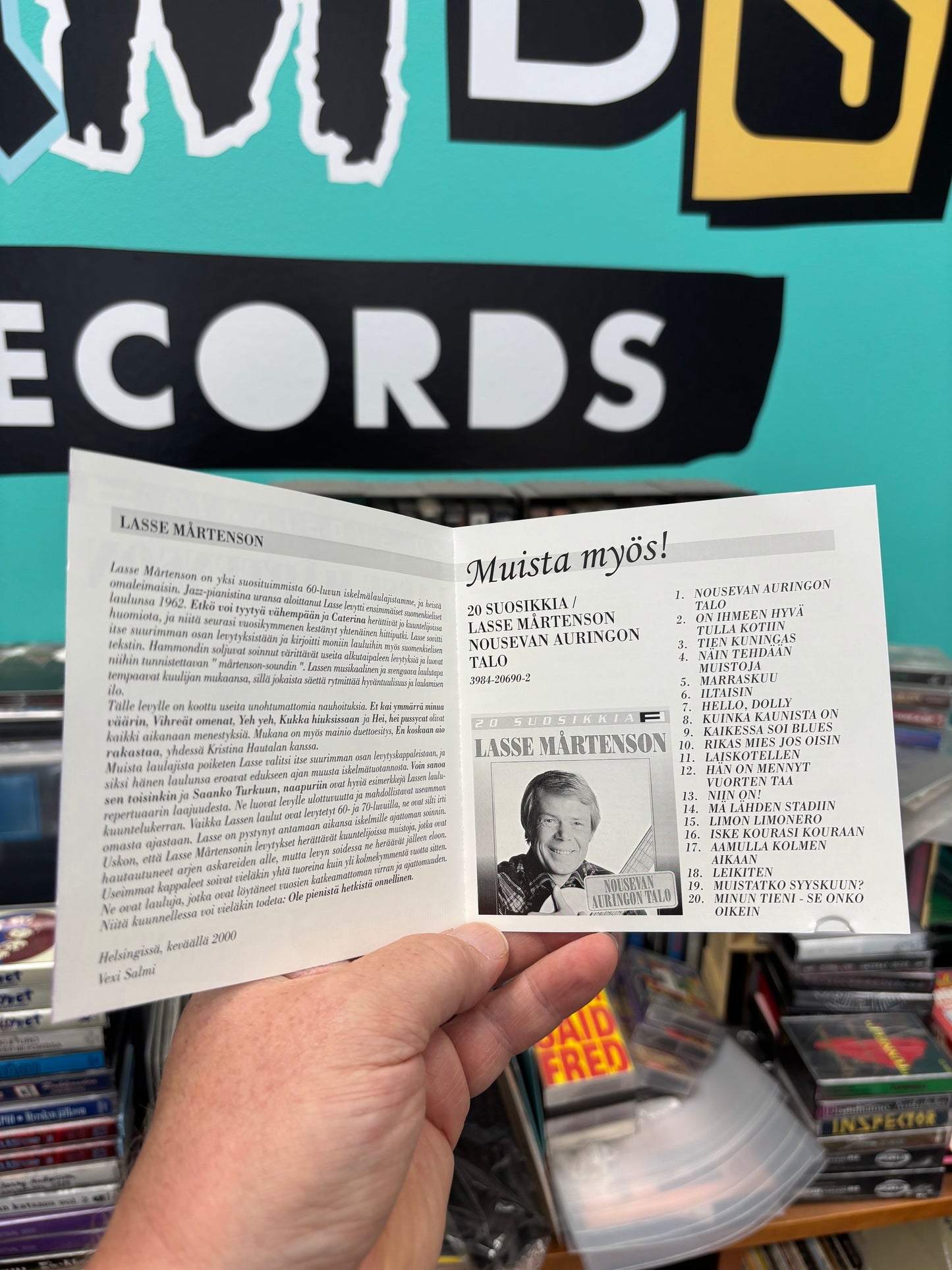 Lasse Mårtenson: Yeh, Yeh, 20 Suosikkia, CD, Only pressing, Compilation, Fazer Records, Finland 2000