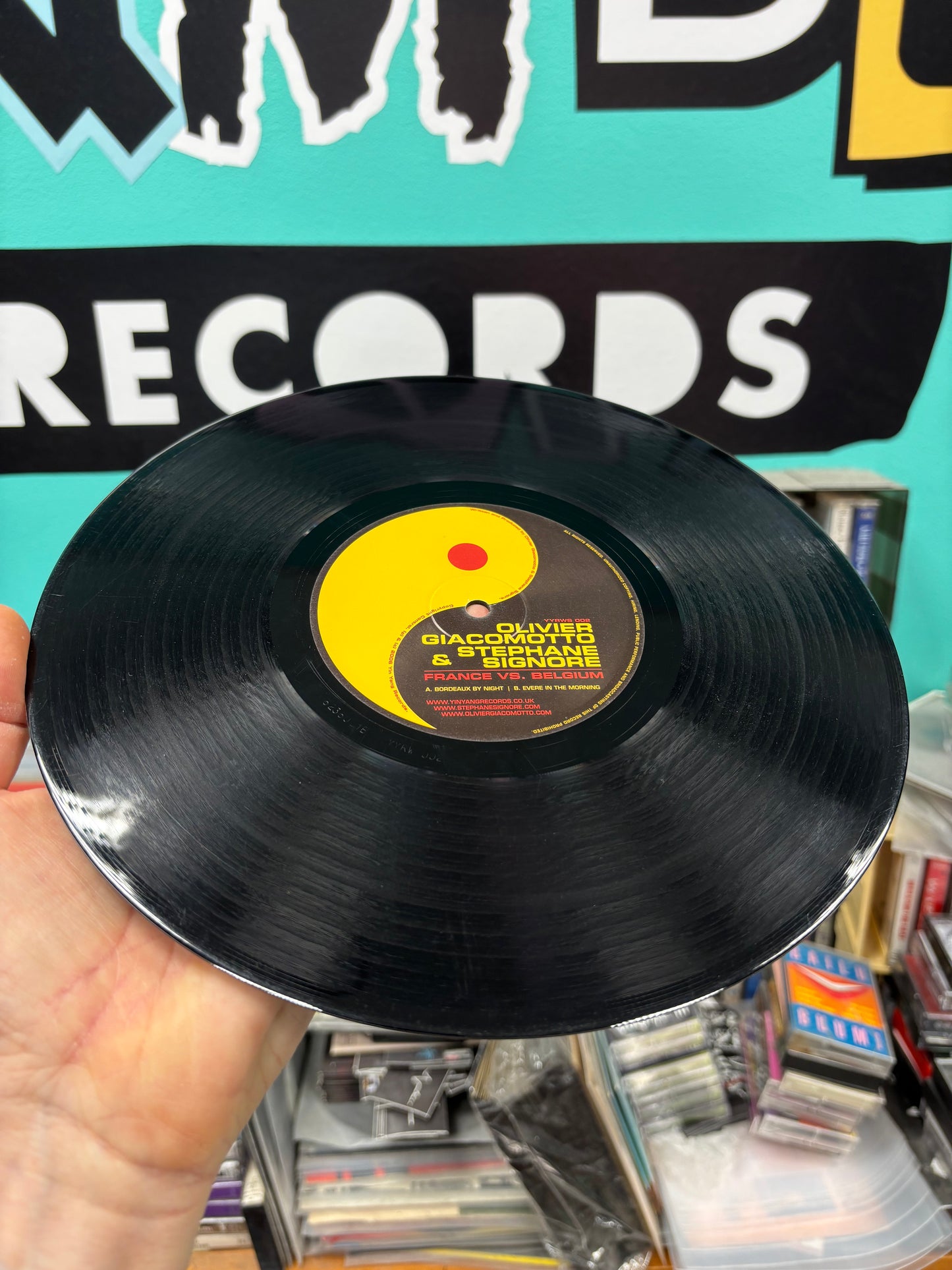 Olivier Giacomotto: France vs. Belgium, 10inch, Only official pressing, Yin Yang, UK 2006