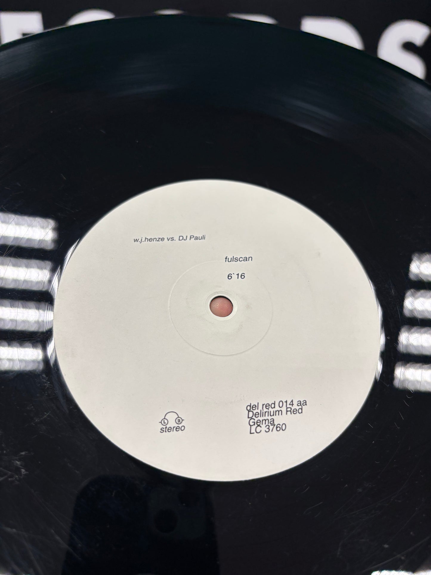 W.J. Henze vs. Frank Lorber: Dead Before Disco/W.J.Henze vs. DJ Pauli: Fulscan, 12inch, Delirium Red, Germany 1996