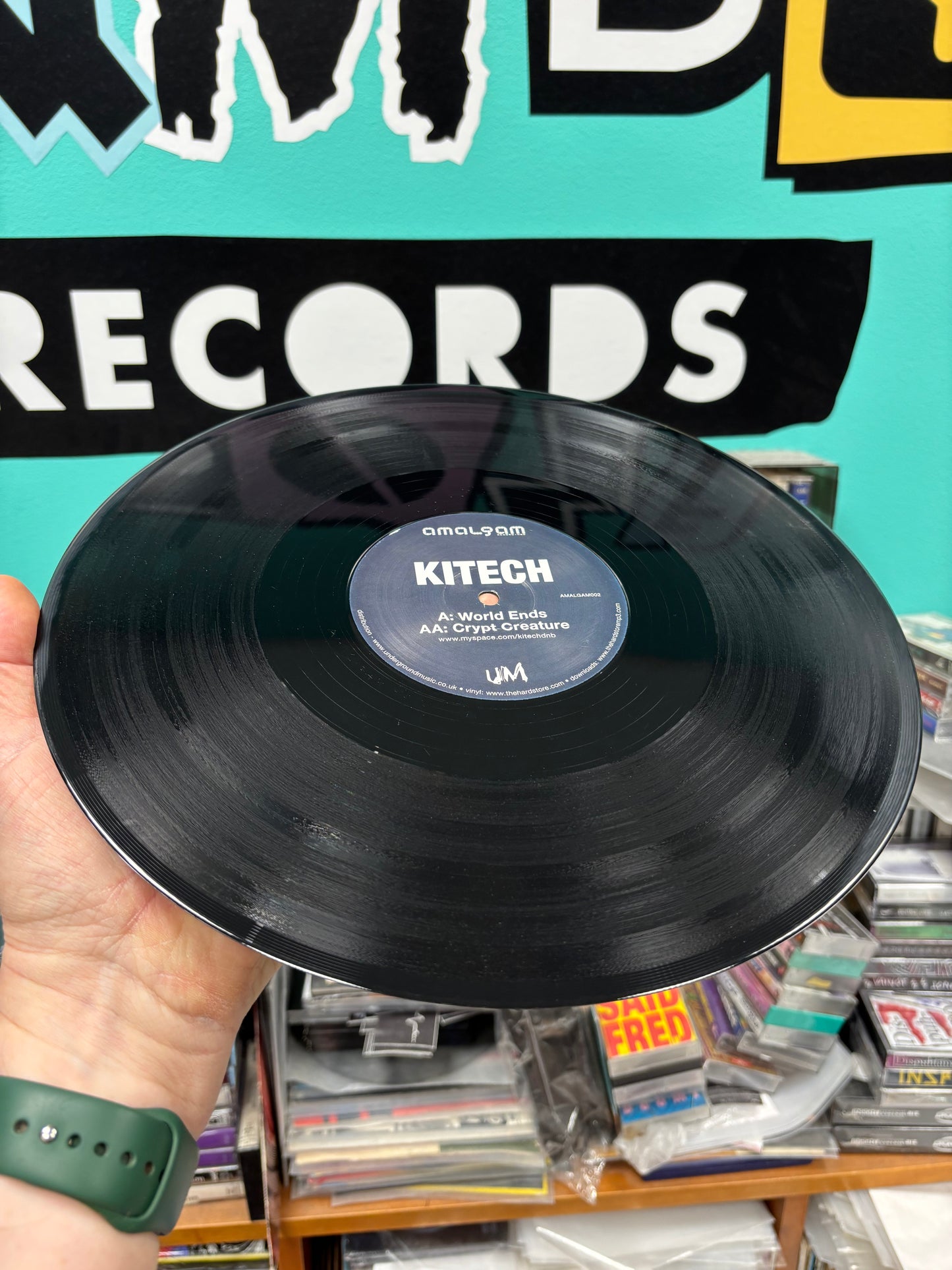 Kitech: World Ends/Crypt Creature, 12inch, Only official pressing, Amalgam Recordings, UK 2009