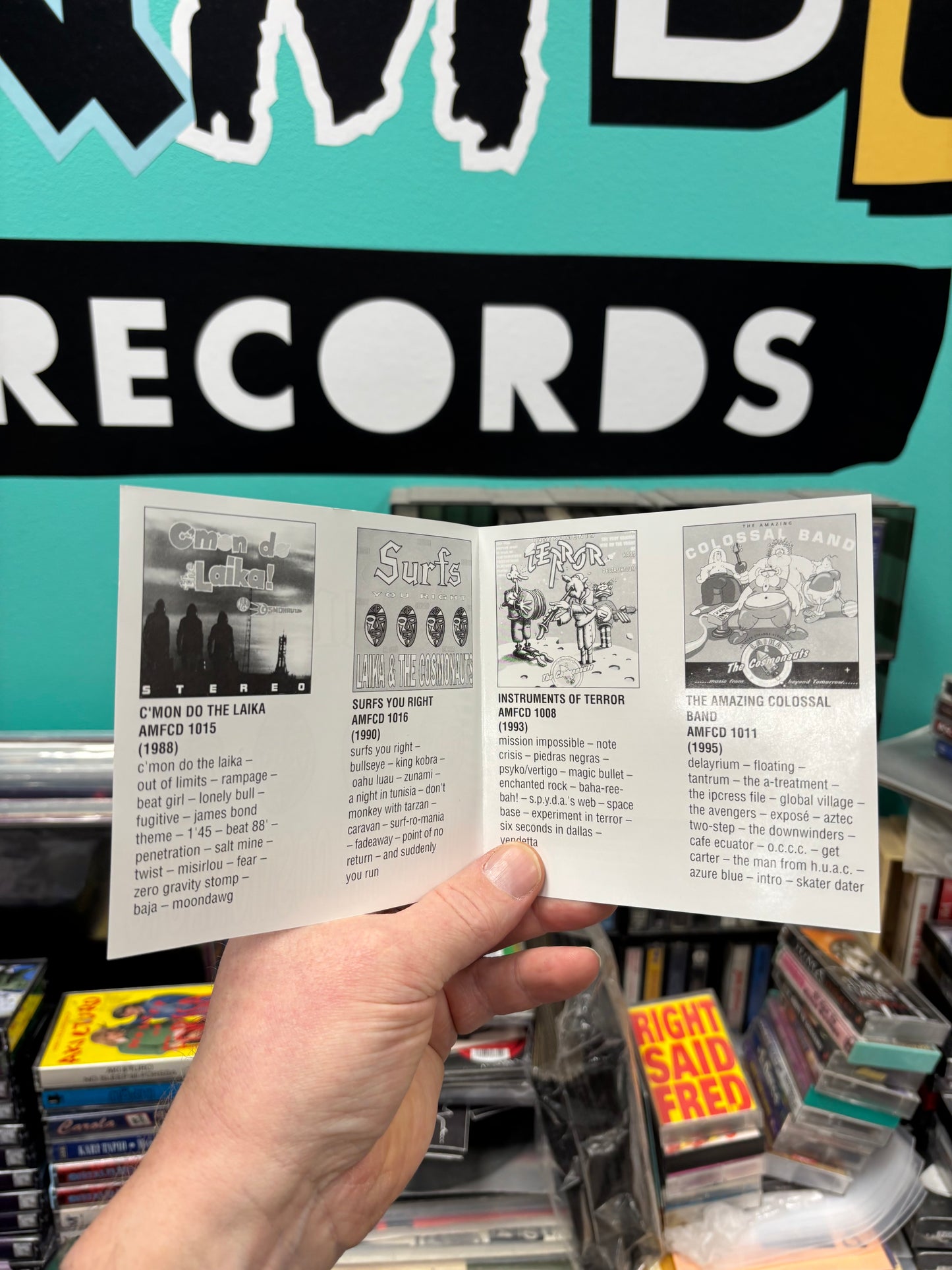 Laika & The Cosmonauts: Surfs You Right, CD, reissue, Only CD pressing, Amigo, Finland 1995