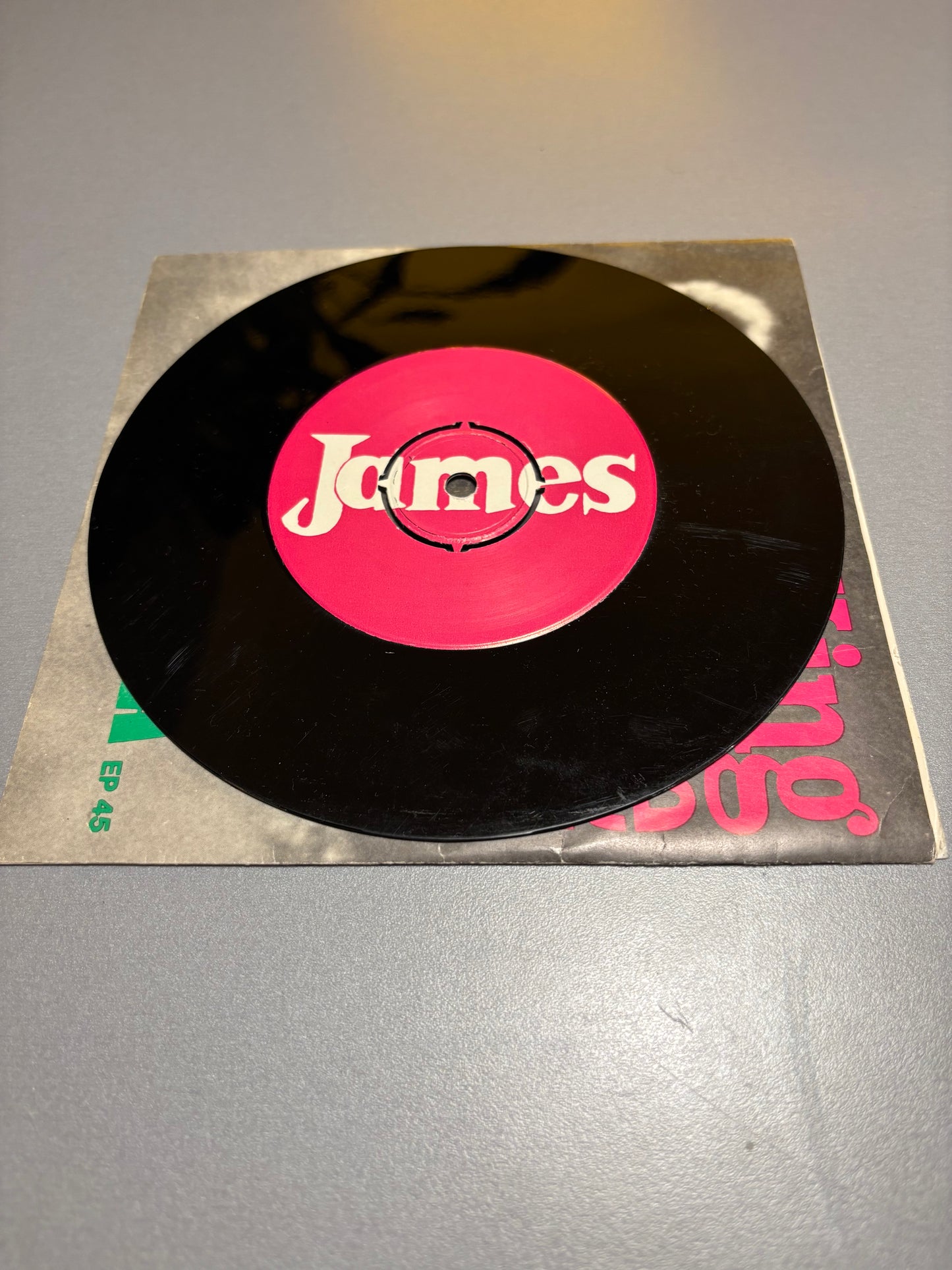 Utopia: King Of The Road, 7inch, Single Sided, Commercial single of Finnish James jeans, Only pressing, James, Finland 1970