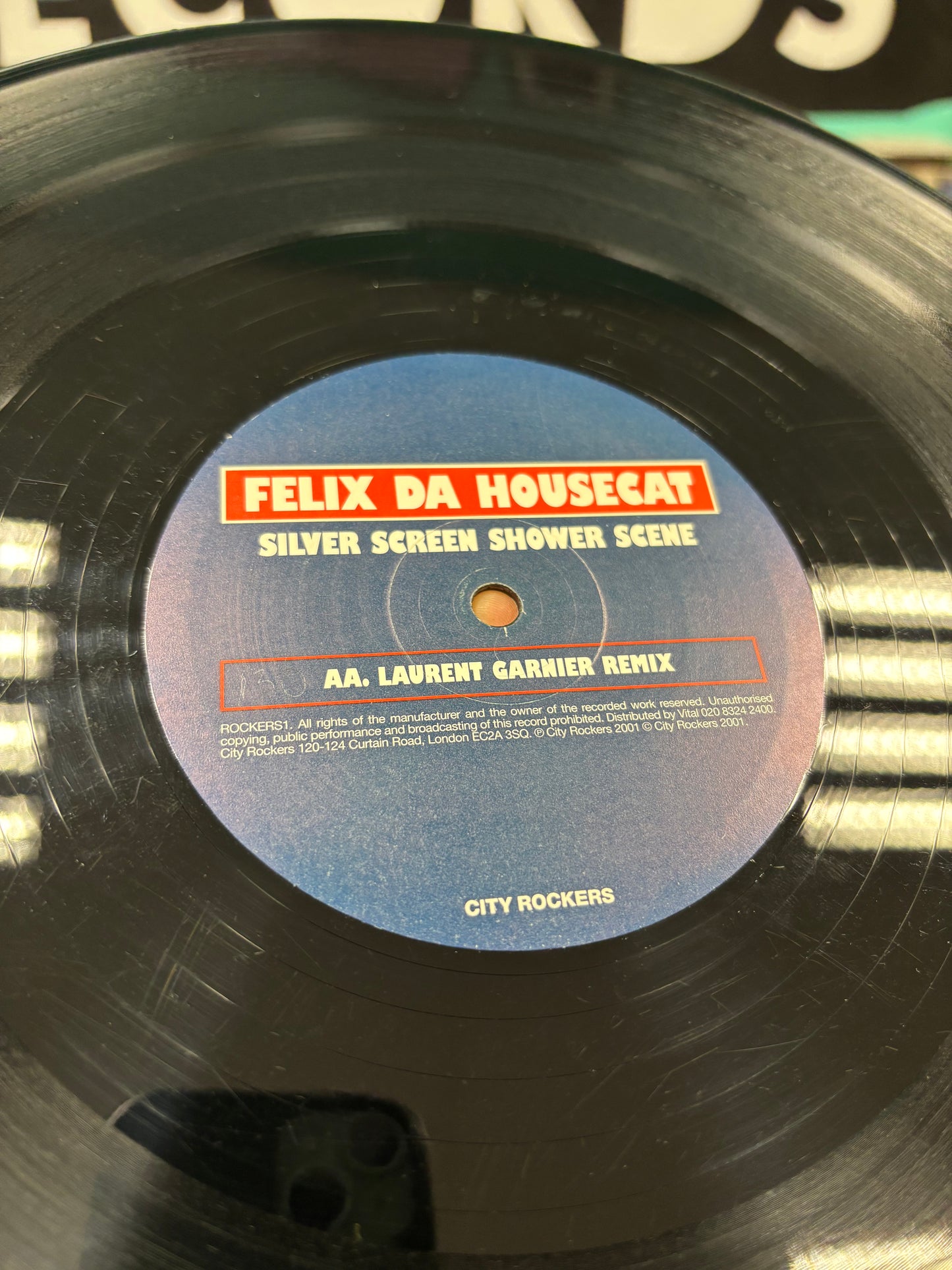 Felix Da Housecat: Silver Screen Shower Scene, 12inch, Only UK pressing, City Rockers, UK 2001