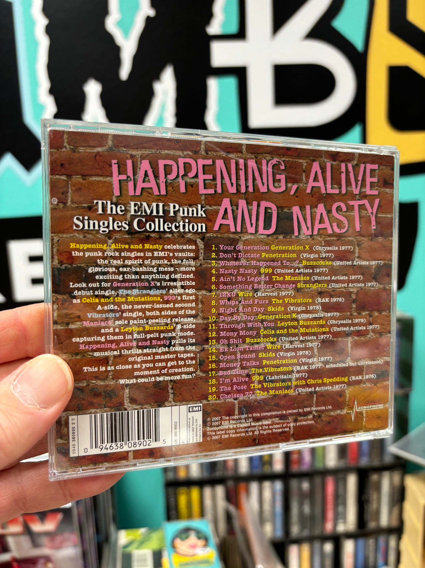 Happening, Alive And Nasty (The EMI Punk Singles Collection), CD, UK 2007