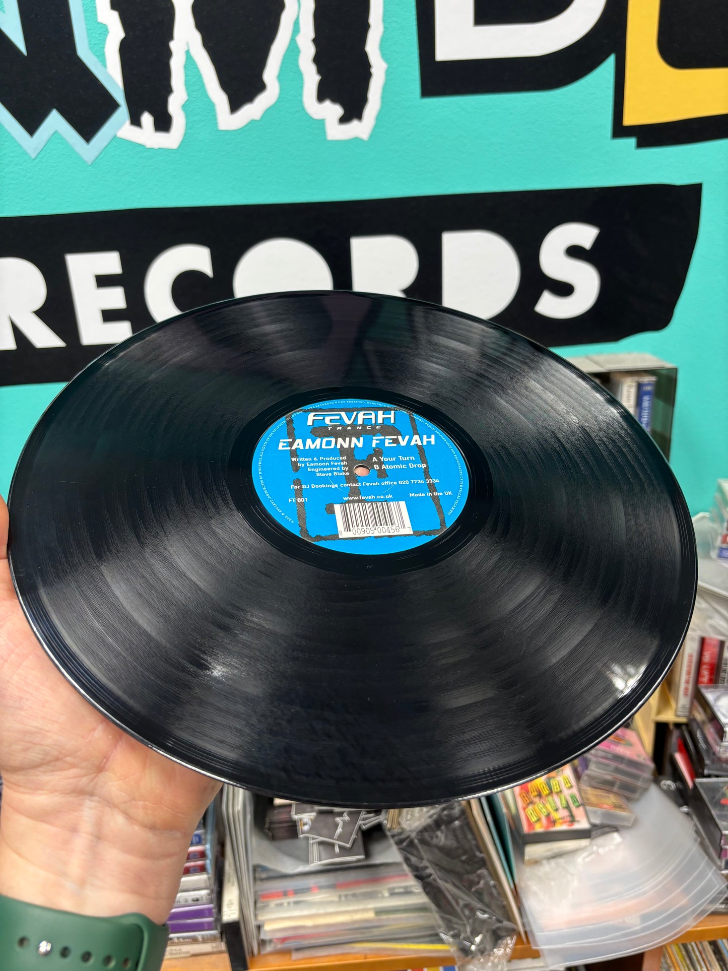 Eamonn Fevah: Your Turn/Atomic Drop, 12inch, Only official pressing, Fevah Trance Records, UK 2000