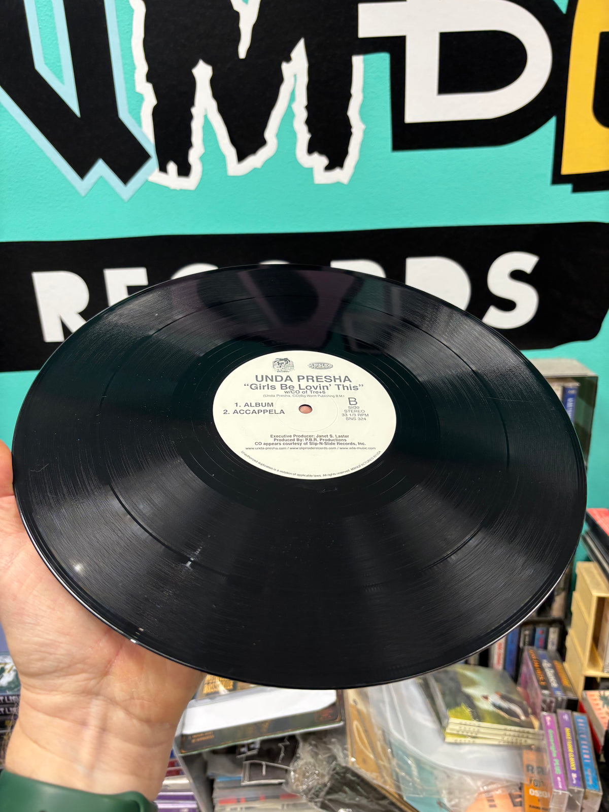 Unda Presha: Girls Be Lovin’ This, 12inch, 1st pressing, Only official pressing, Slip-N-Slide Records, US 2001