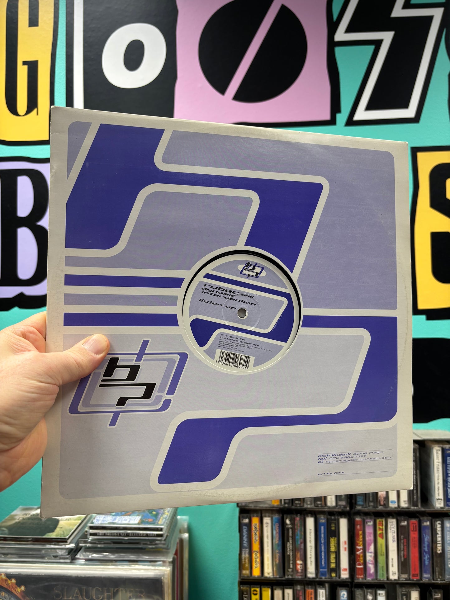 Rubec and Dynamic Intervention: Listen Up, 12inch, Only official pressing, Bulletproof Records, UK 2000