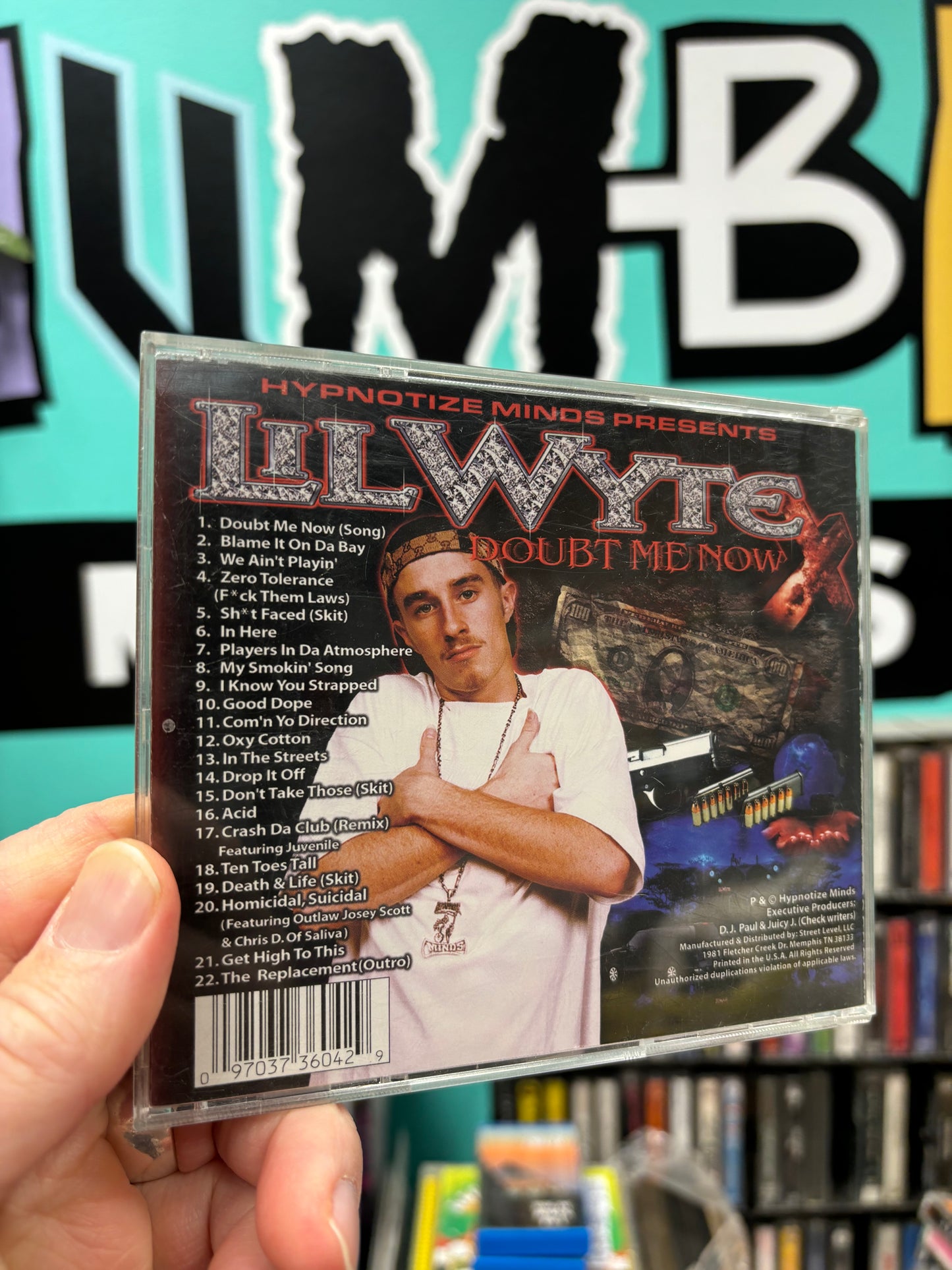 Lil Wyte: Doubt Me Now, CD, 1st pressing, Hypnotize Minds, US 2003