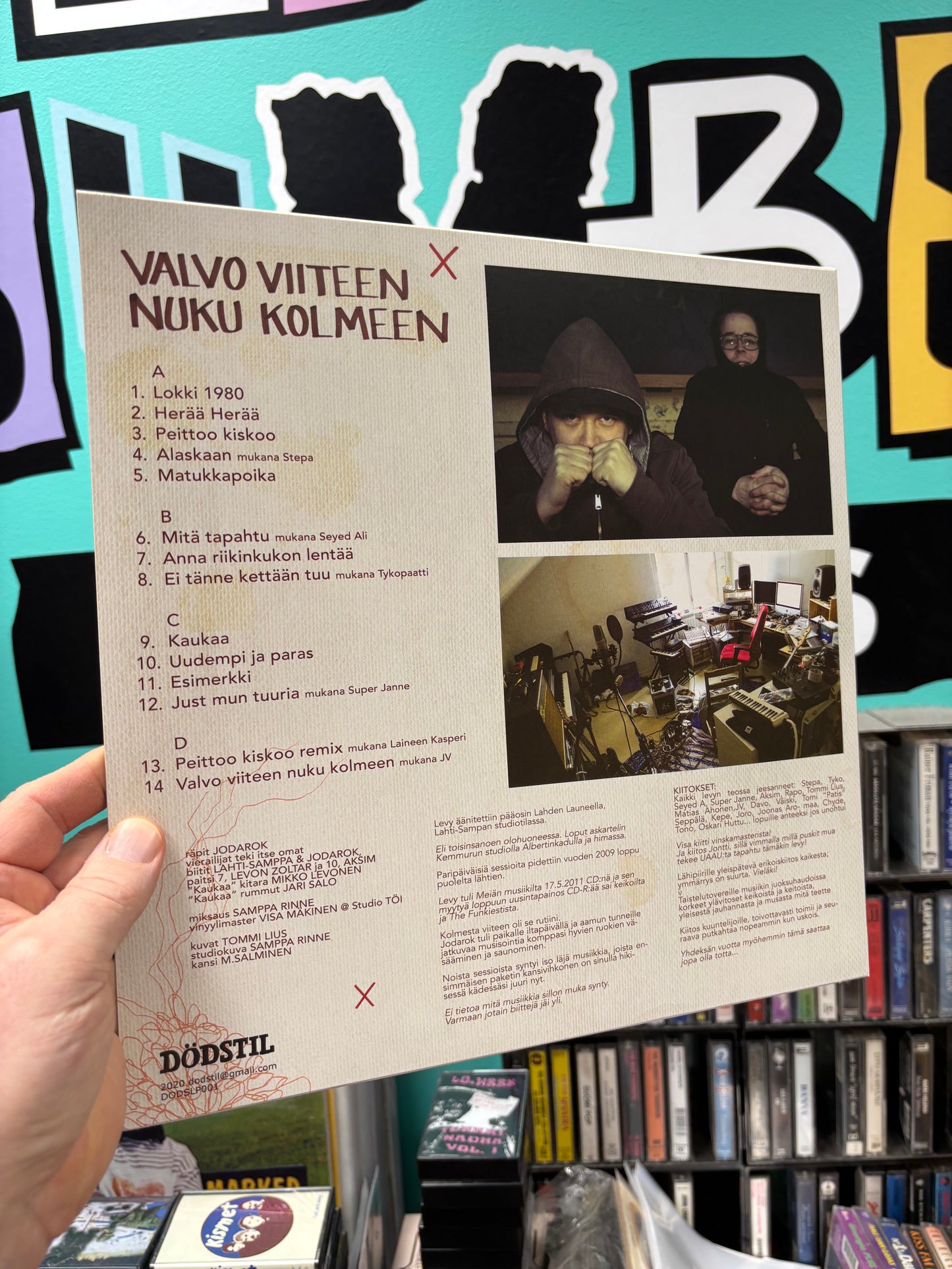 Jodarok: Valvo Viiteen Nuku Kolmeen, 2LP, reissue, 1st vinyl pressing, Dödstil, Finland 2020