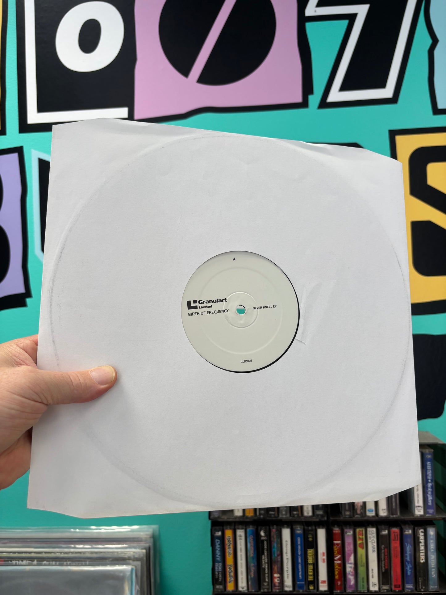 Birth Of Frequency: Never Kneel EP, 12inch, Only pressing, Brown Marbled Transparent Vinyl, Granulart Recordings, Spain 2015