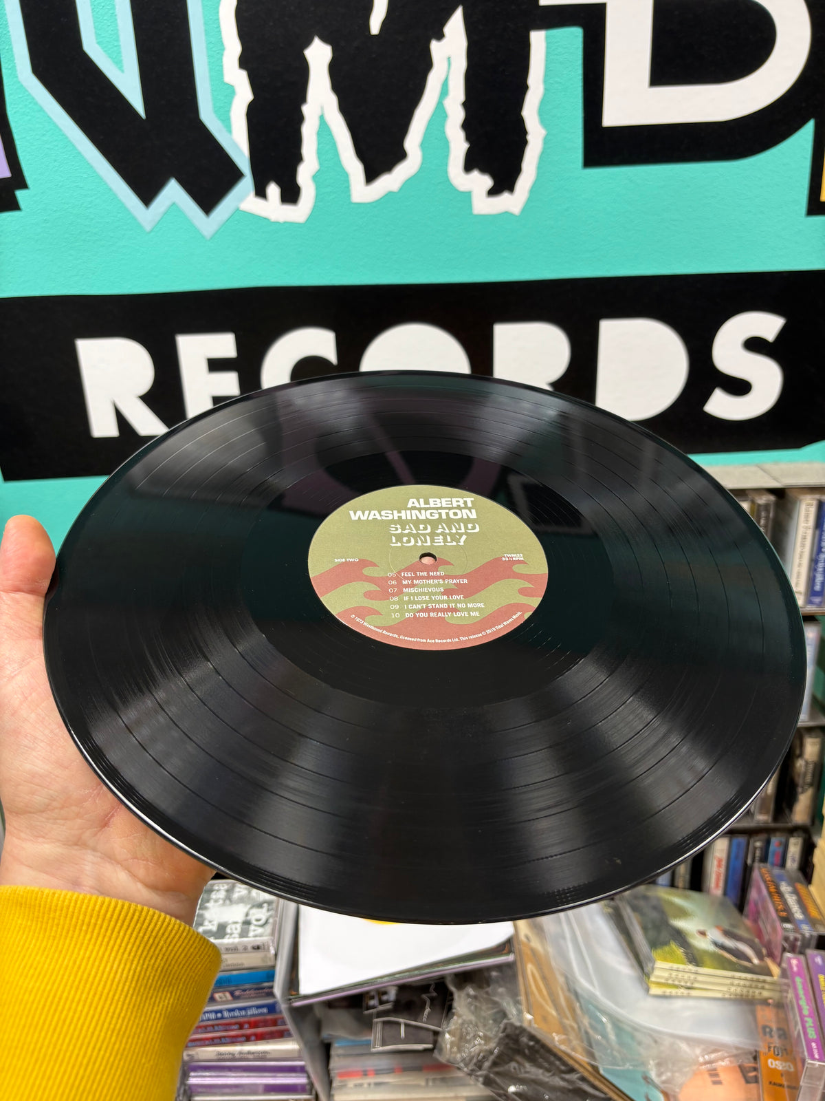 Albert Washington: Sad And Lonely, LP, reissue, Limited Edition, RSD, Tidal Waves Music, UK & Europe 2019