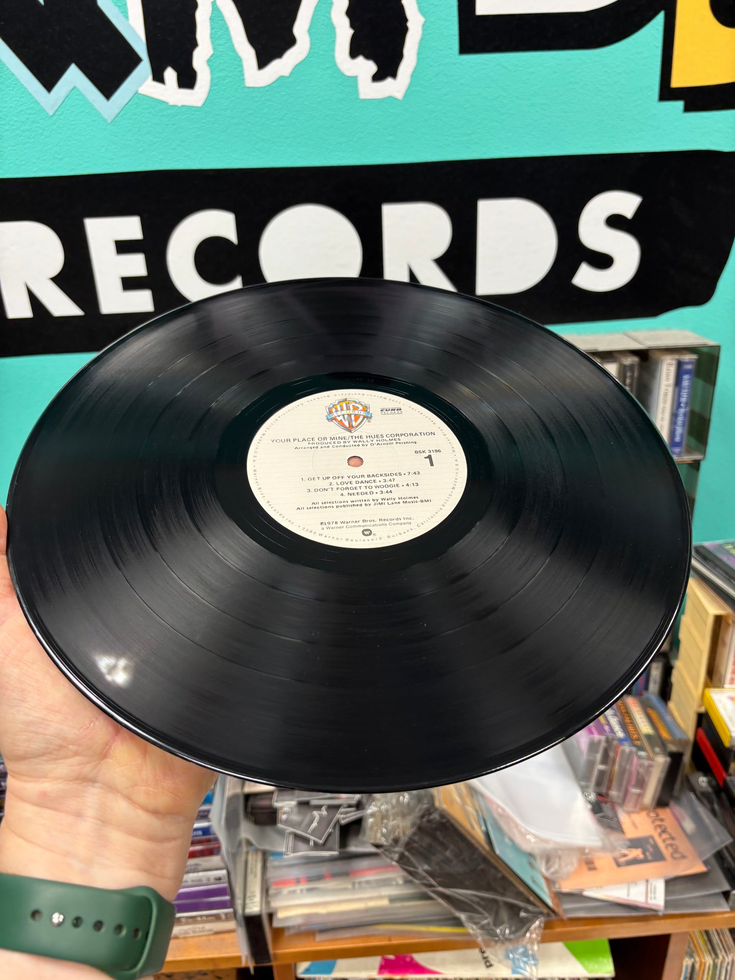 The Hues Corporation: Your Place Or Mine, LP, Los Angeles pressing, Warner Bros. Records, Curb Records, US 1978