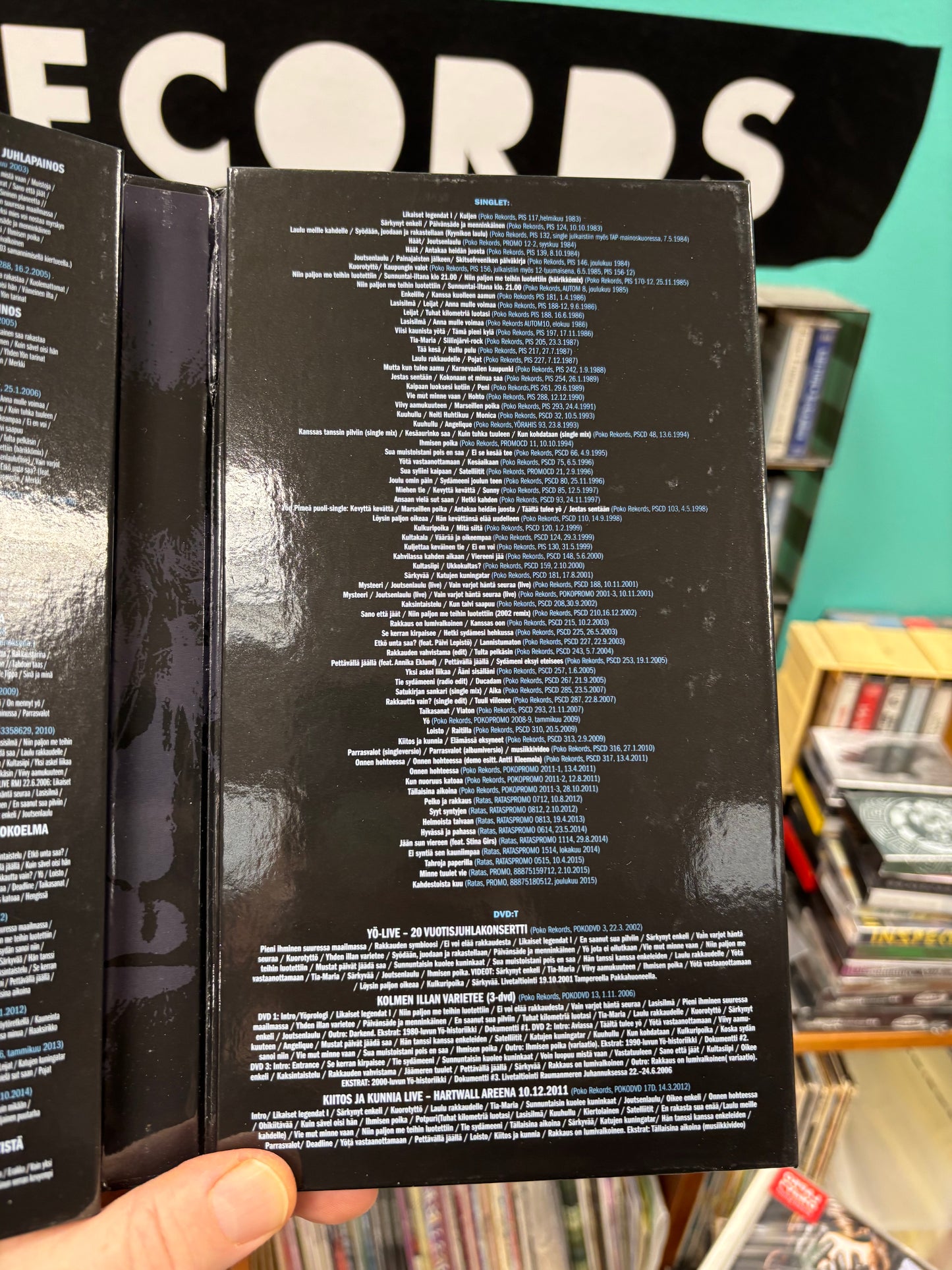 Yö: Aikamatka 1981-2016, 6 x CD, booklet, Compilation, Only pressing, Ratas Music, Sony Music, Finland 2016