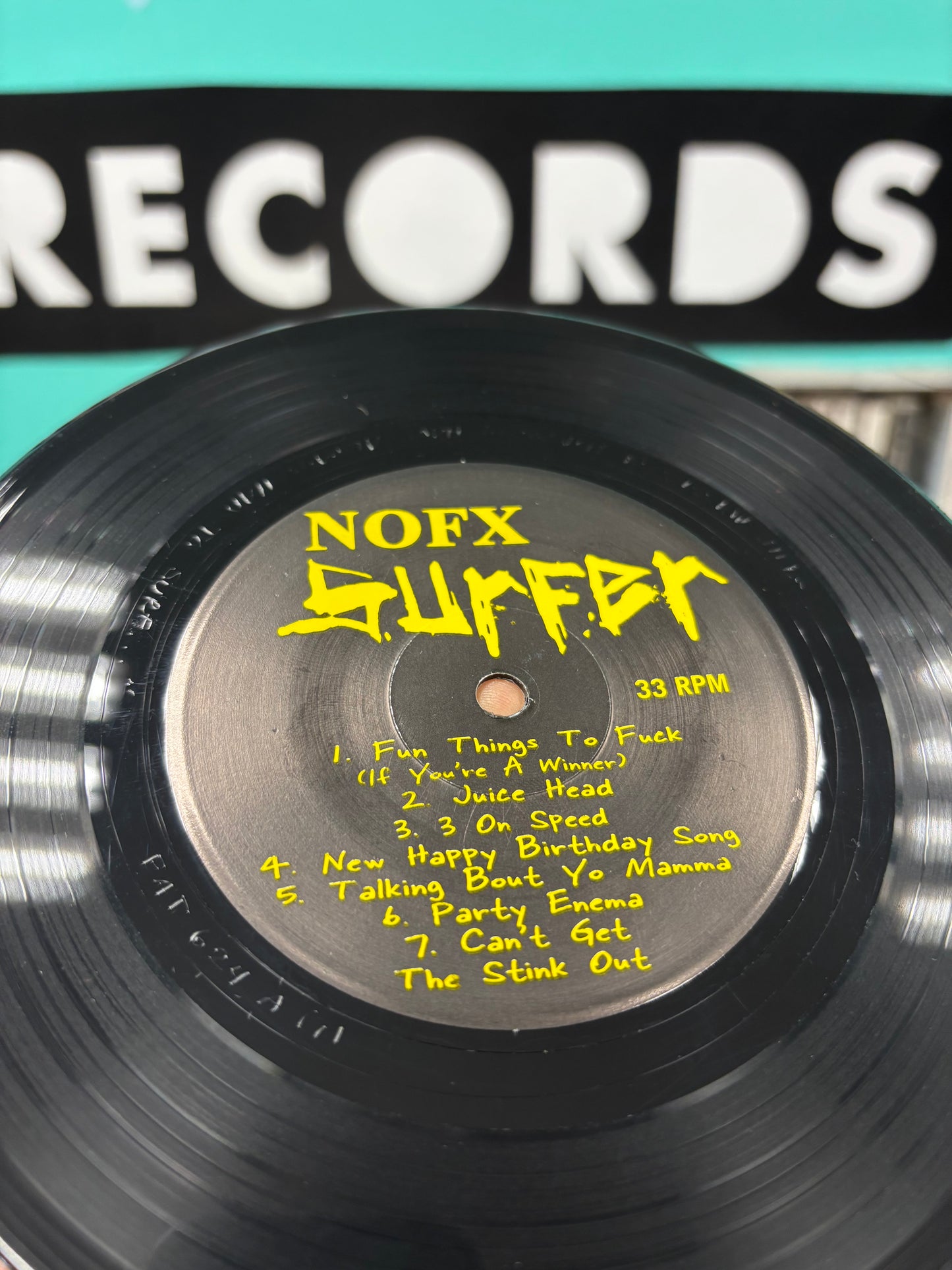 NOFX: Surfer, 7inch, 1st pressing, Fat Wreck Chords, US 2001