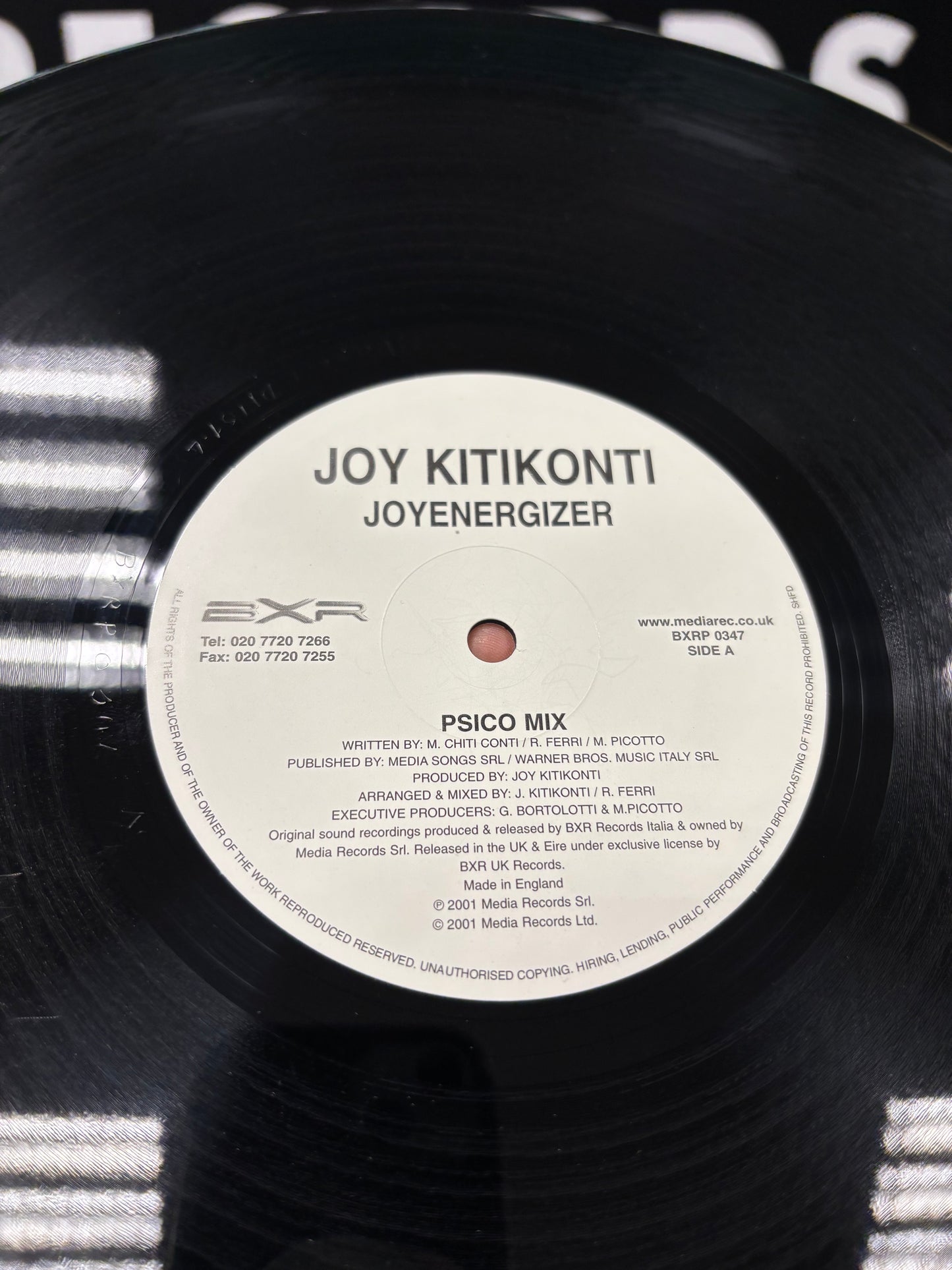 Joy Kitikonti: Joyenergizer, 12inch, BXR UK, UK 2001