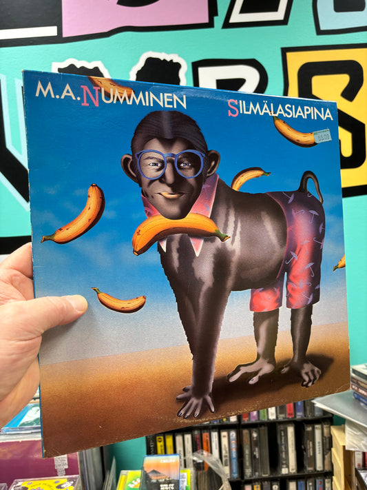 M.A.Numminen. Silmälasiapina, LP, 1st pressing, Only vinyl pressing, Johanna, Finland 1983