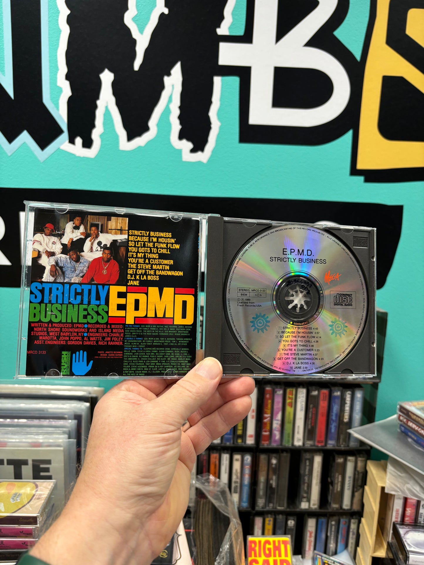 EPMD: Strictly Business, CD, reissue, Mega Records, Denmark 1989