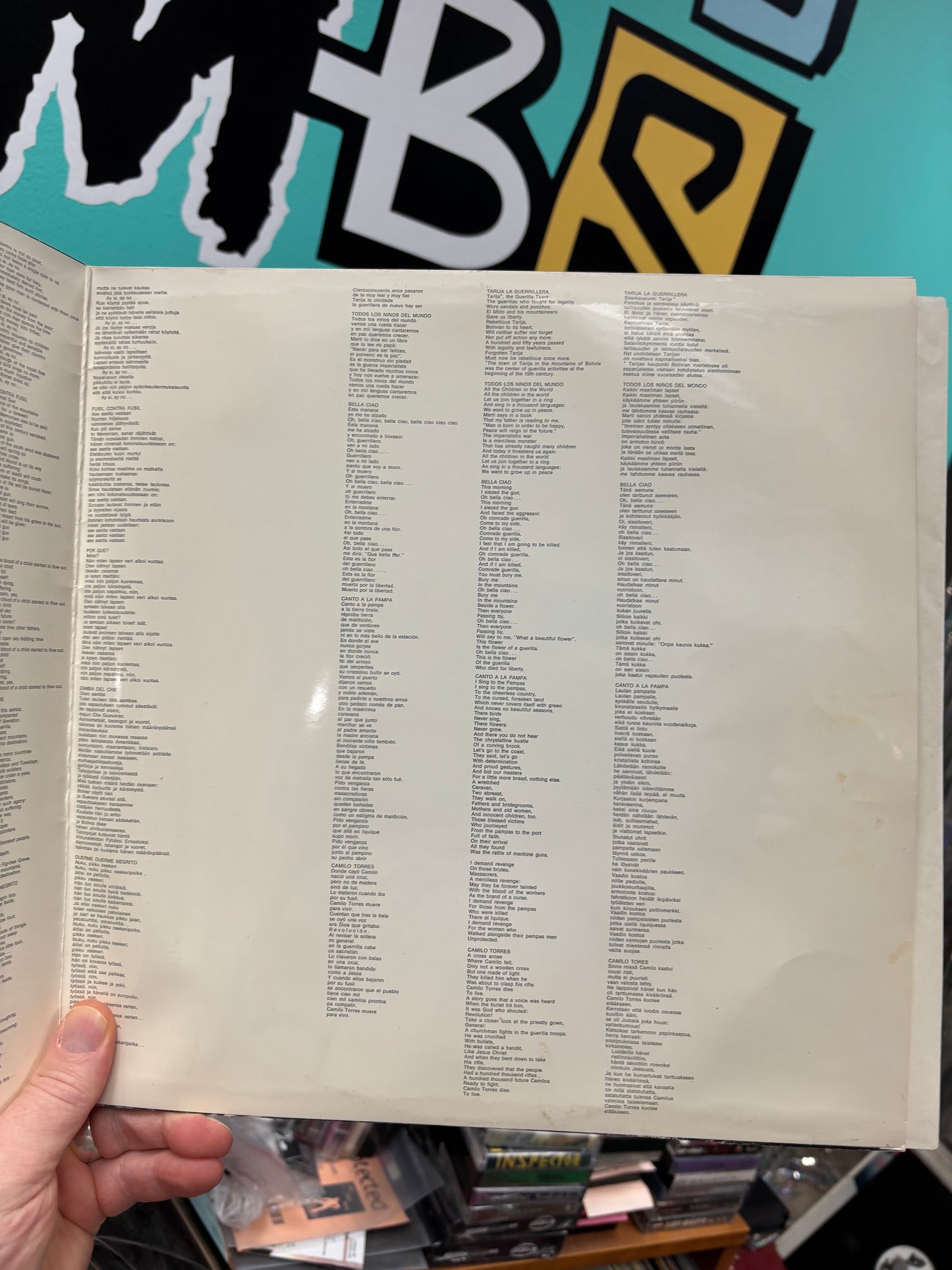 Oroza: Canción Para Mi América, LP, Only pressing, gatefold, Eteenpäin!, Finland 1972