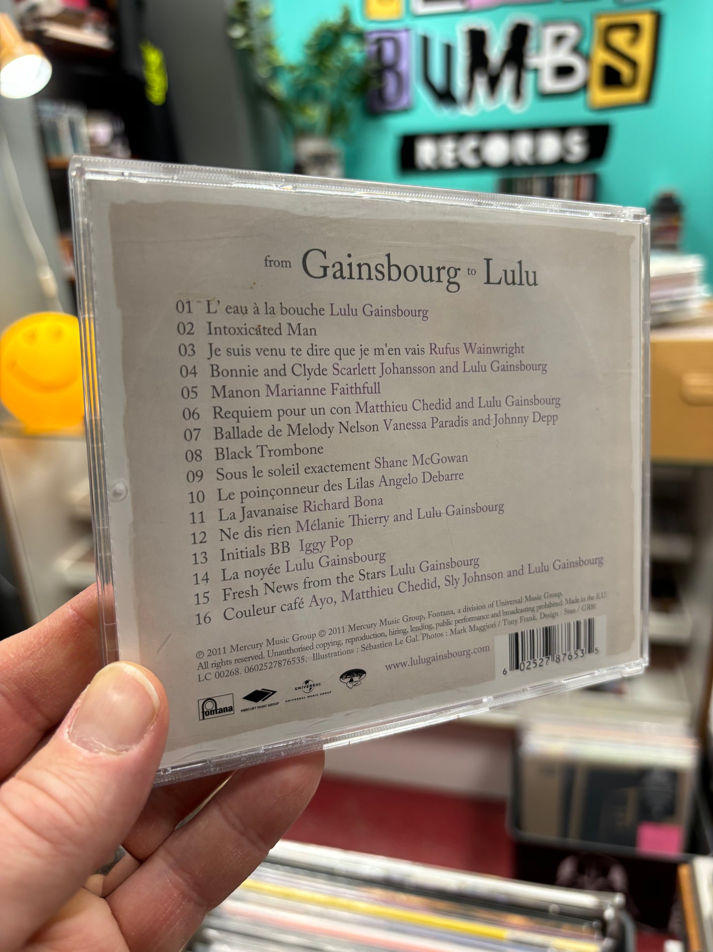 Lulu Gainsbourg: From Gainsbourg To Lulu, CD, Europe 2011