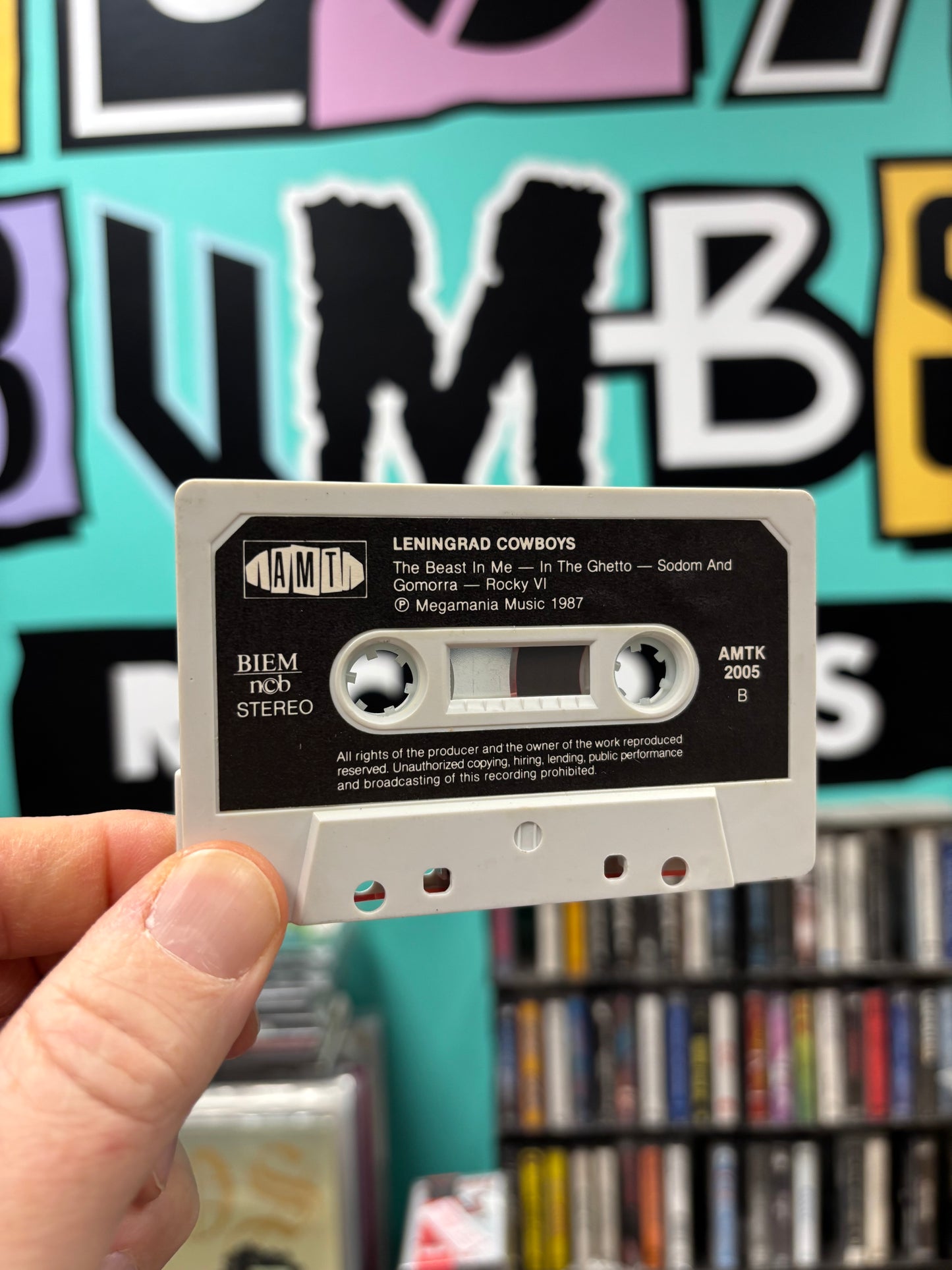 Leningrad Cowboys: 1917-1987, cassette, 1st pressing, AMT, Finland 1987