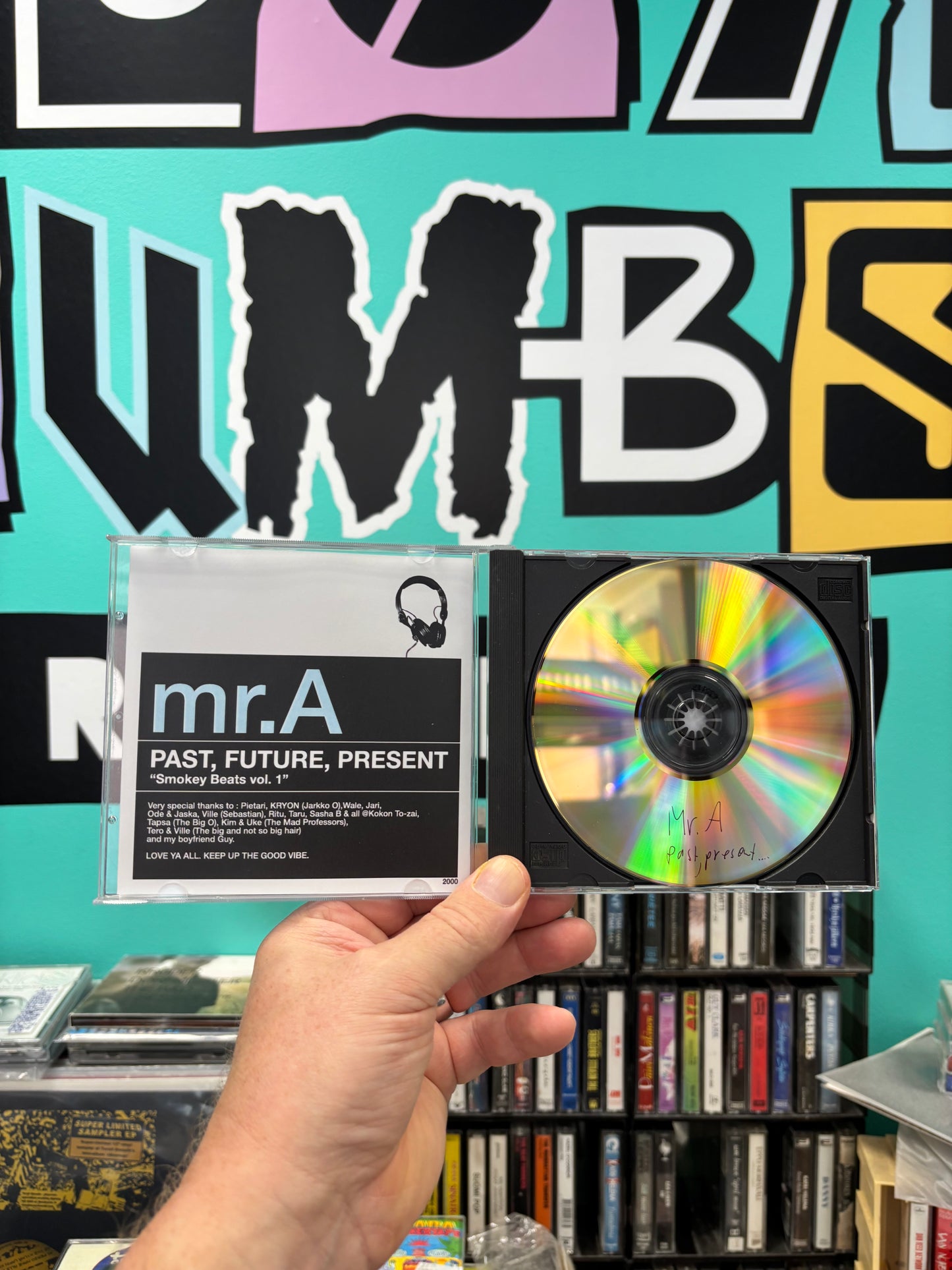 Mr. A Past, Future, Present. ”Smokey Beats vol. 1”, CDr, Only pressing, Compilation, Mixed, Promo, Not On Label, Finland 2000