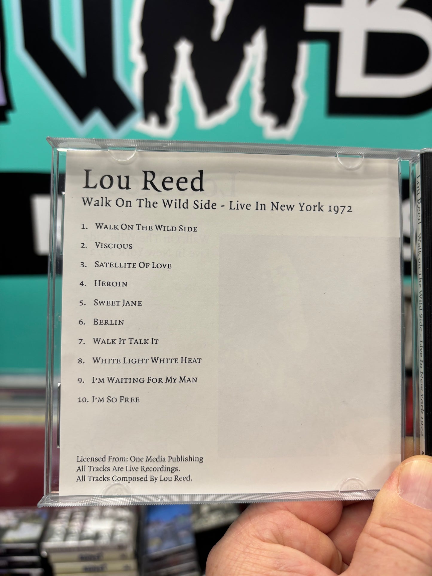 Lou Reed: Walk On The Wild Side - Live In New York 1972, CD, Weton, Europe 2009
