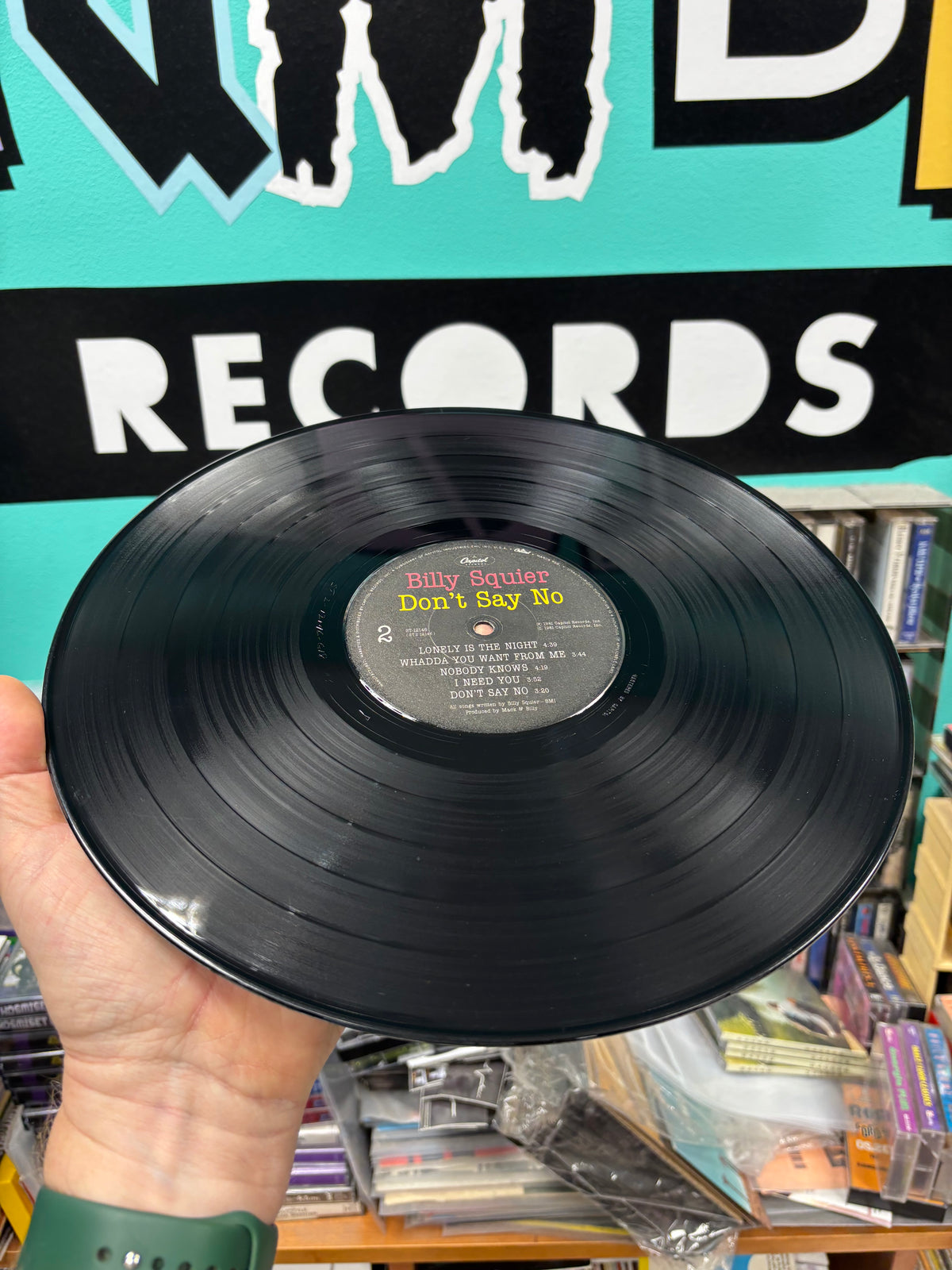Billy Squier: Don’t Say No, LP, Winchester pressing, Capitol Records, US 1981
