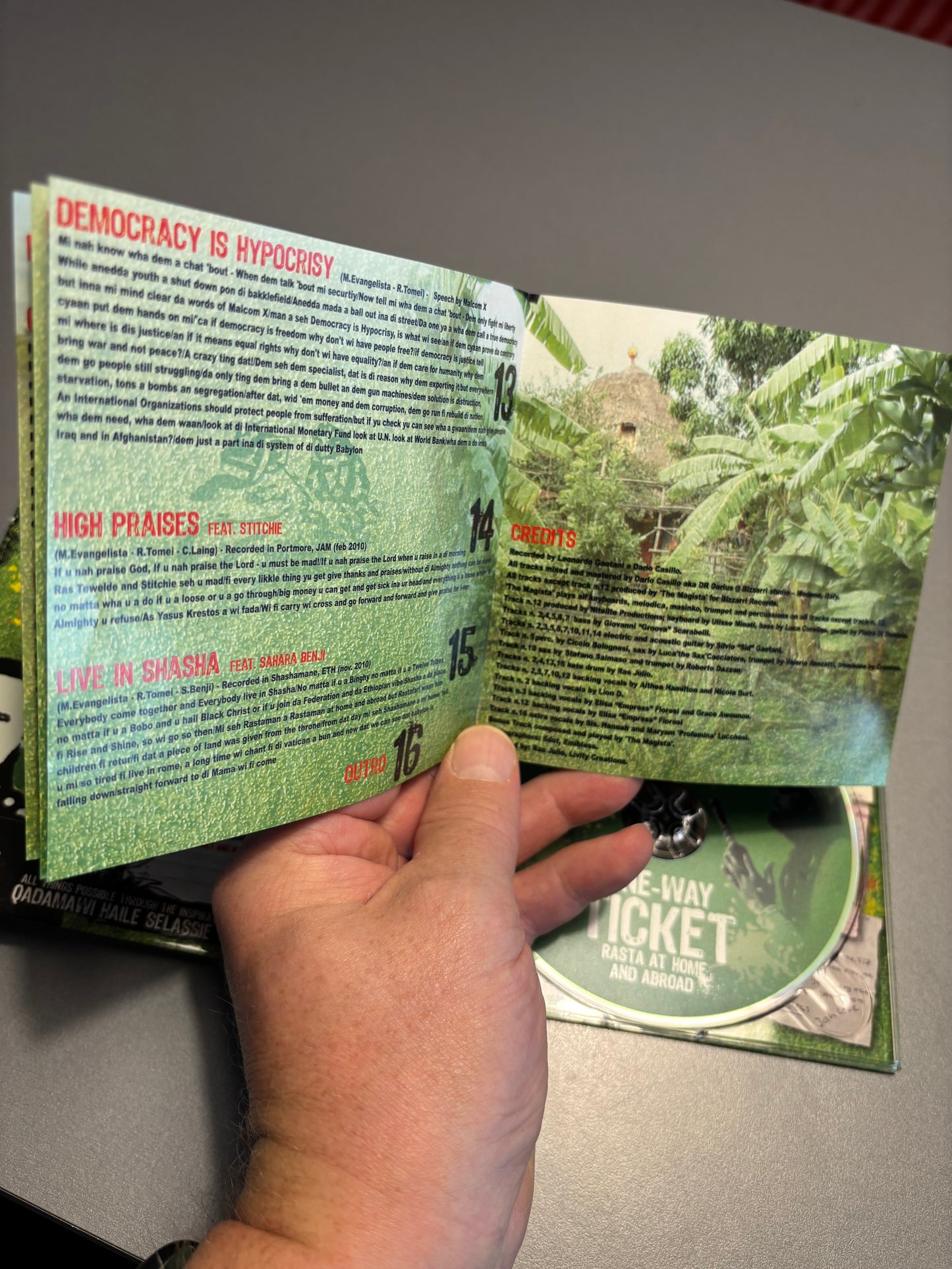 Ras Tewelde: One-Way Ticket Rasta At Home And Abroad, CD, Only pressing, Bizzarri Records, Europe 2011