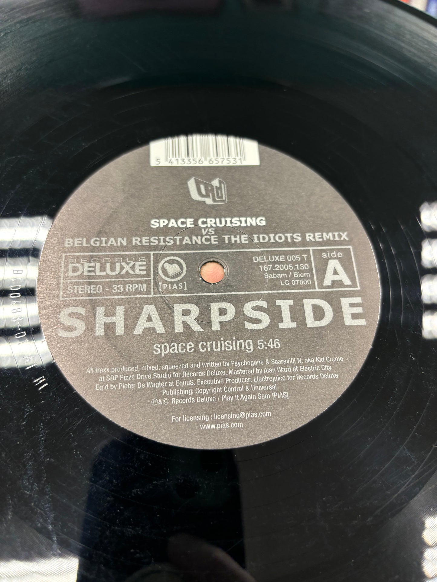 Sharpside: Belgian Resistance (The Idiots Remix), 12inch, Records Deluxe, [PIAS], Belgium 2004