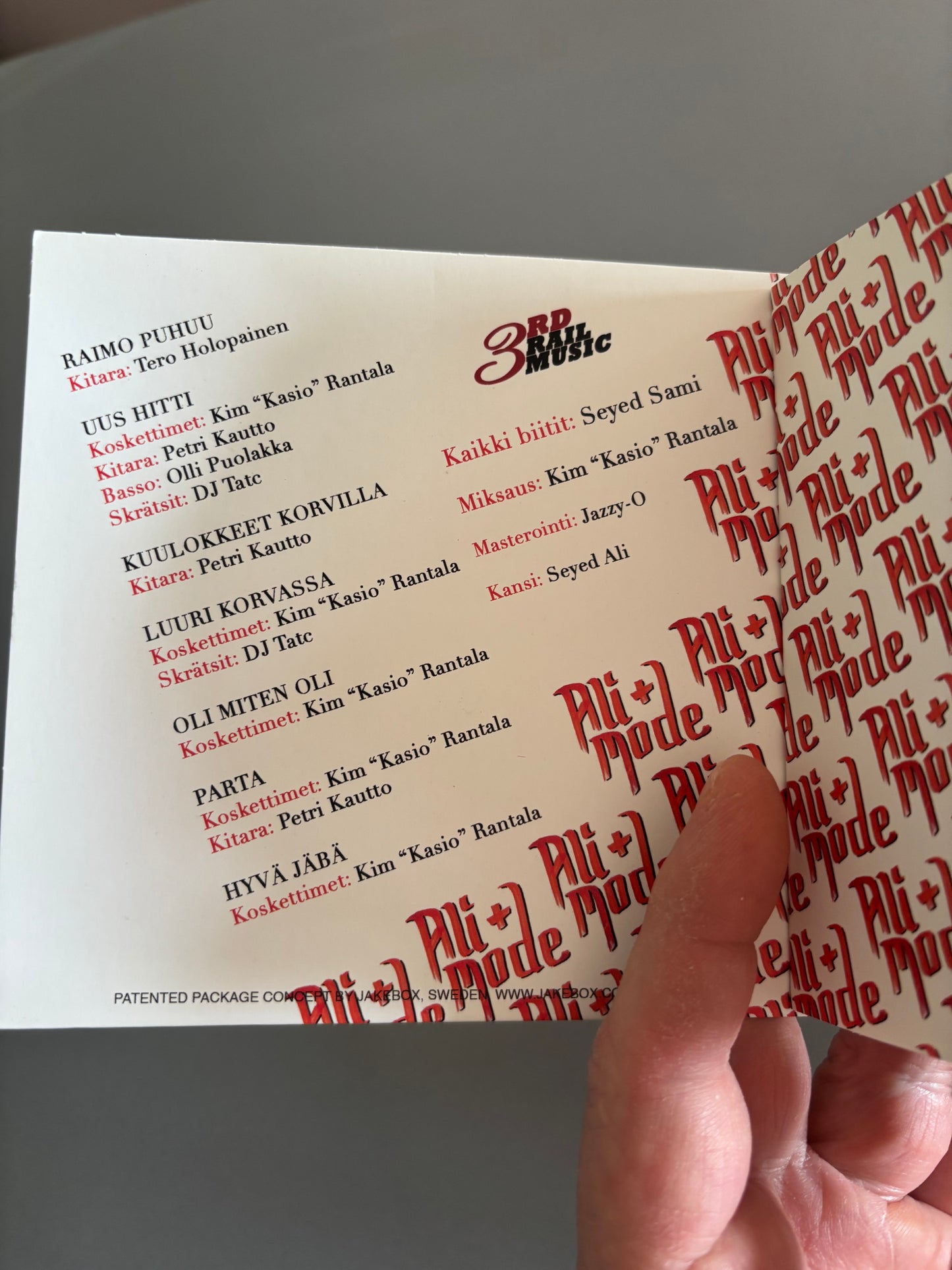 Ali + Mode: Likapyykkiä, CD, Only pressing, 3rd Rail Music, Finland 2014