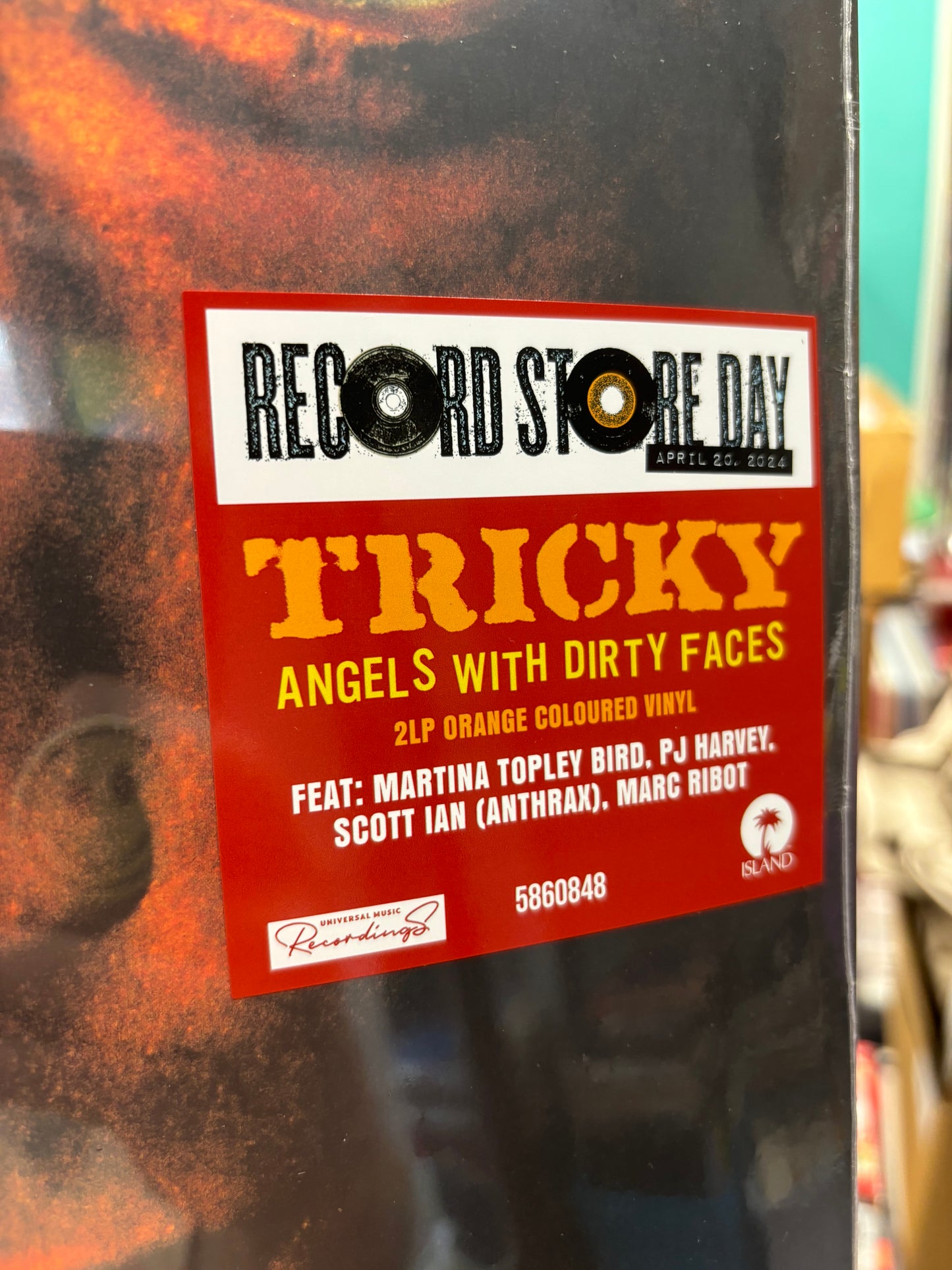 HULLU VARASTOALE -20%‼️‼️‼️ Tricky: Angels With Dirty Faces, 2LP, Orange vinyls, Record Store Day, Special Edition, Europe 2024