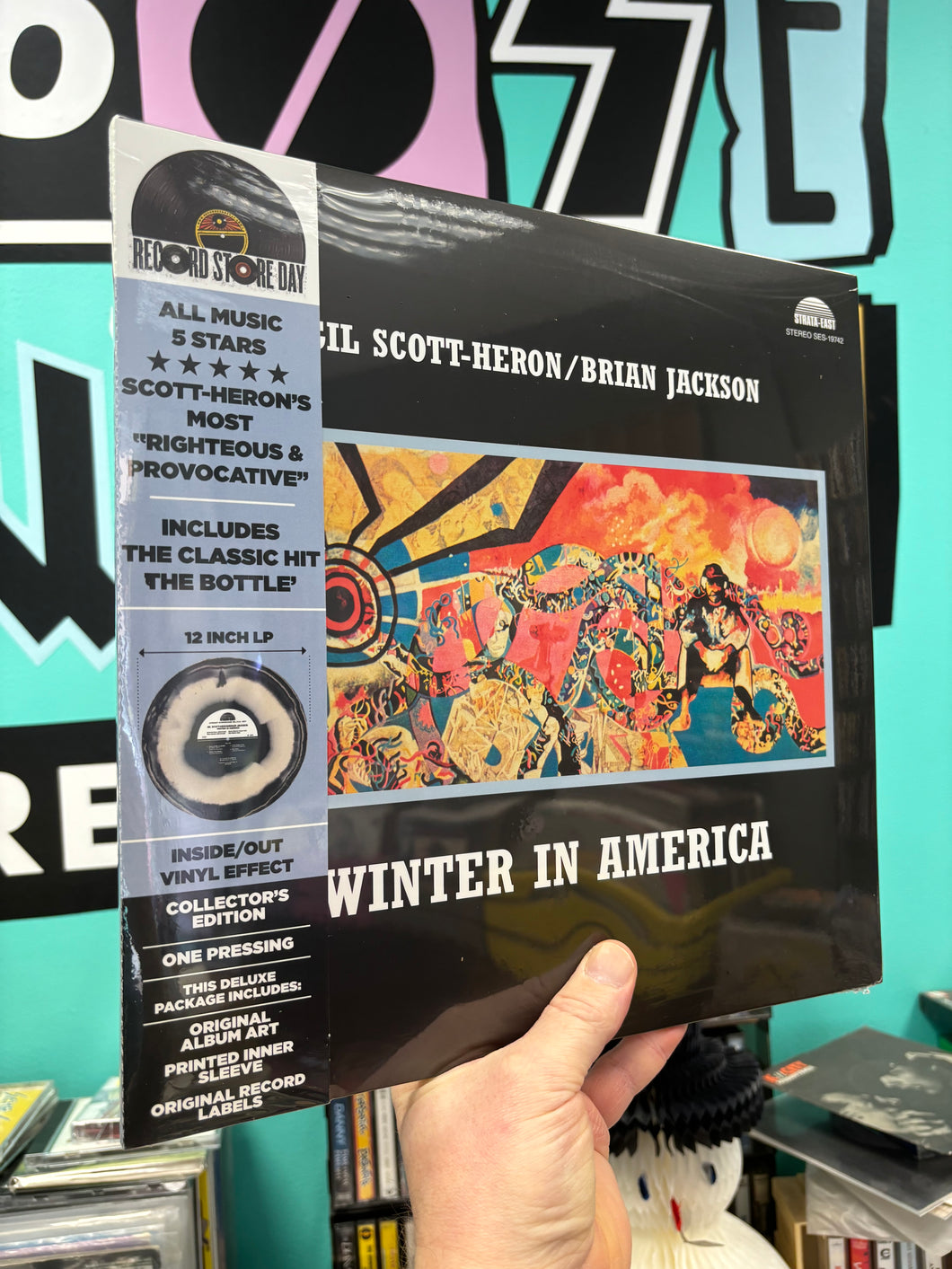 SUPERALE‼️‼️‼️ Gil Scott-Heron/Brian Jackson: Winter In America, Color vinyl with an inside/out black/white effect LP, reissue, Record Store Day, Limited Edition, Gatefold, Worldwide 2024
