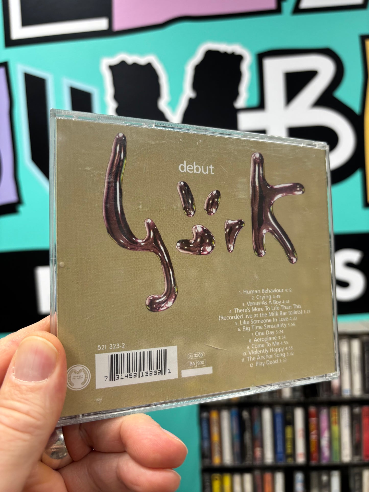 Björk: Debut, CD, reissue, Universal M & L UK pressing, Mother Records, Europe year?