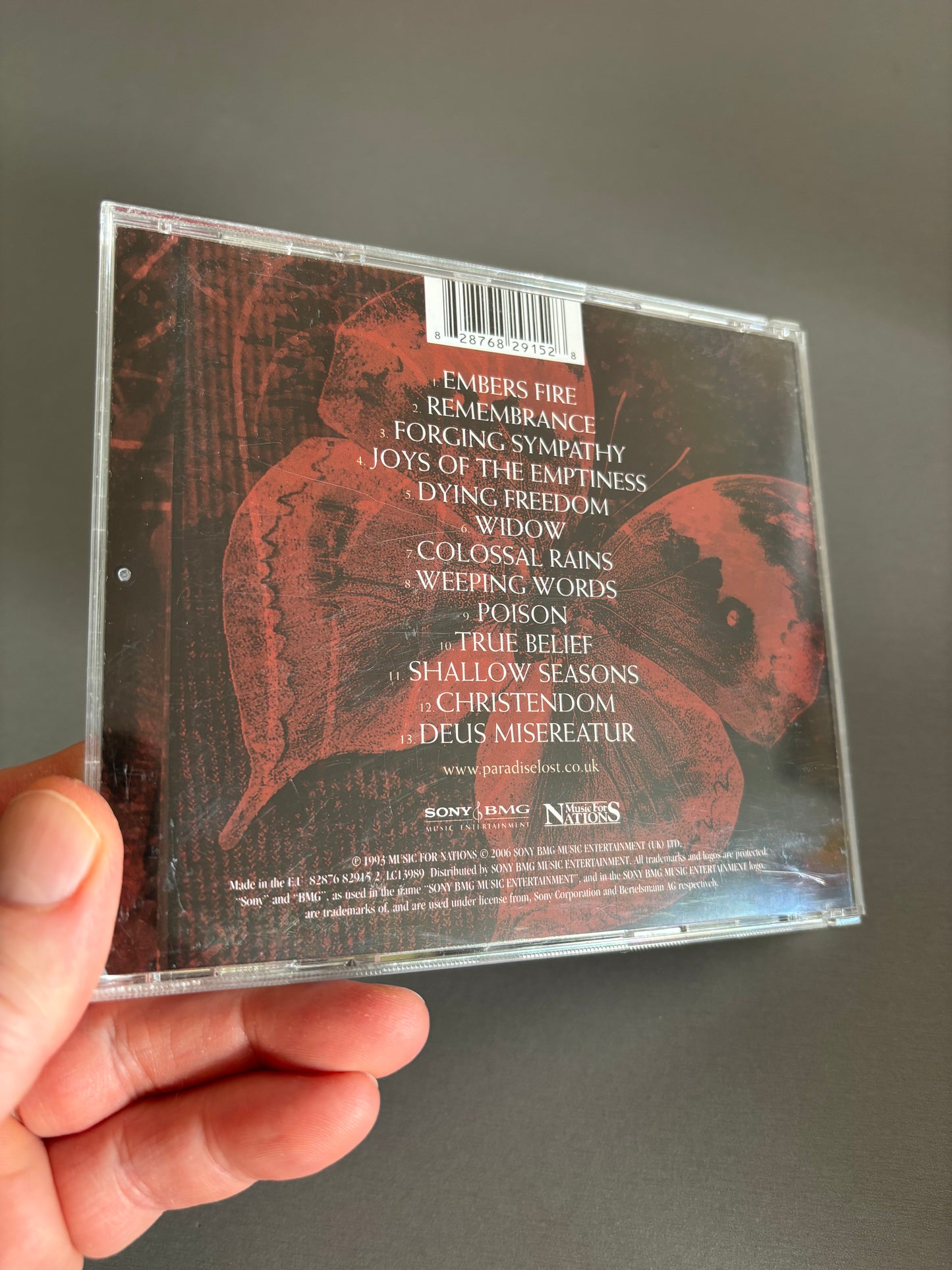 Paradise Lost: Icon, CD, reissue, Sony BMG Music Entertainment, Music For Nations, Europe 2006