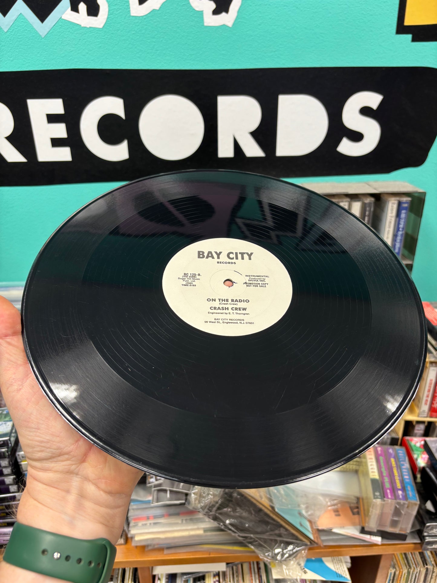 Crash Crew: On The Radio, 12inch,  reissue, promo, Bay City Records, US year?