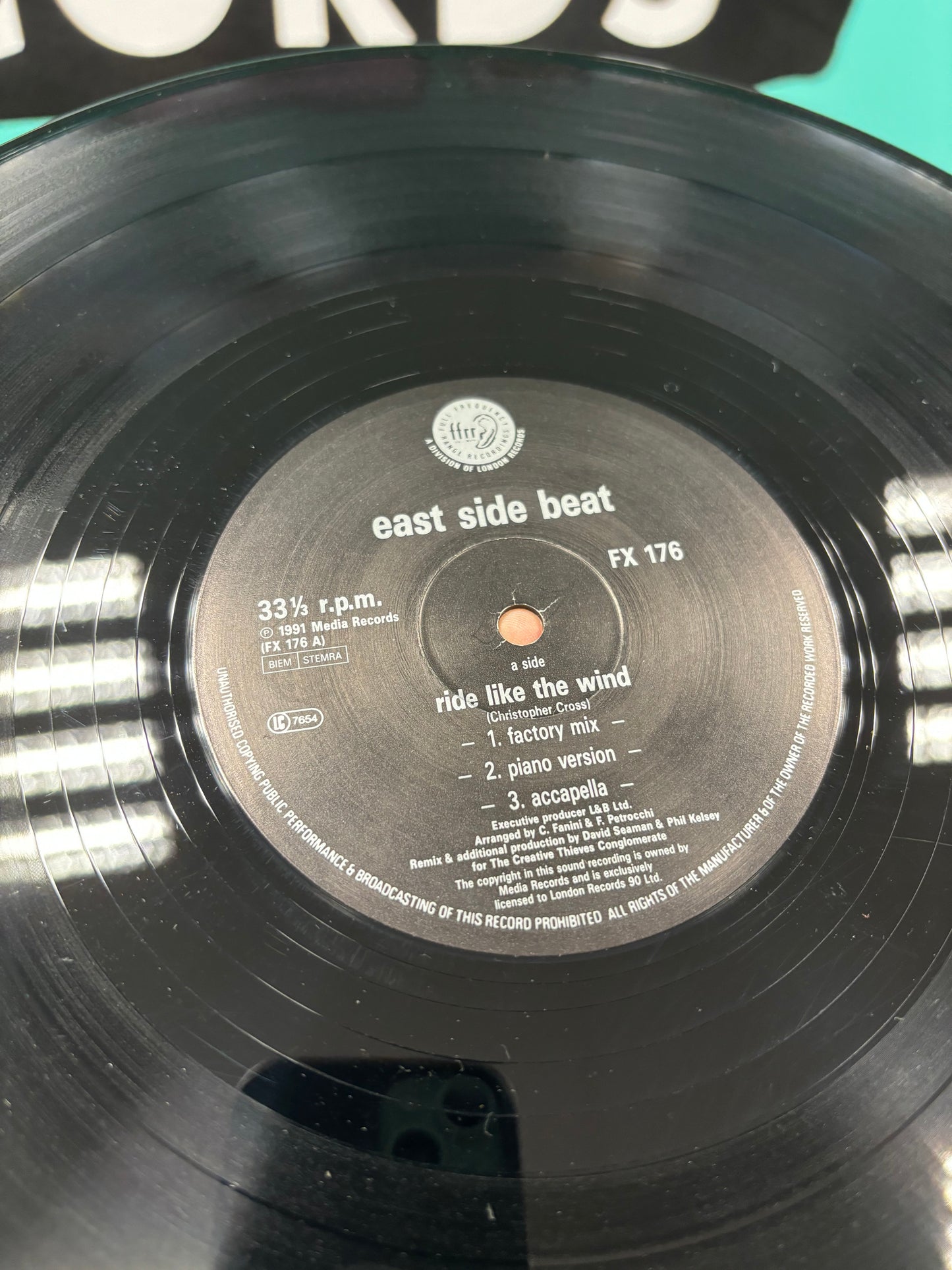 East Side Beat: Ride Like The Wind, 12inch, FFRR, UK & Europe 1991