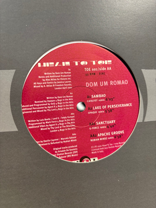 Dom Um Romao: Sambao (Remix), 12inch, Only official pressing, Head To Toe Records, Italy 2001