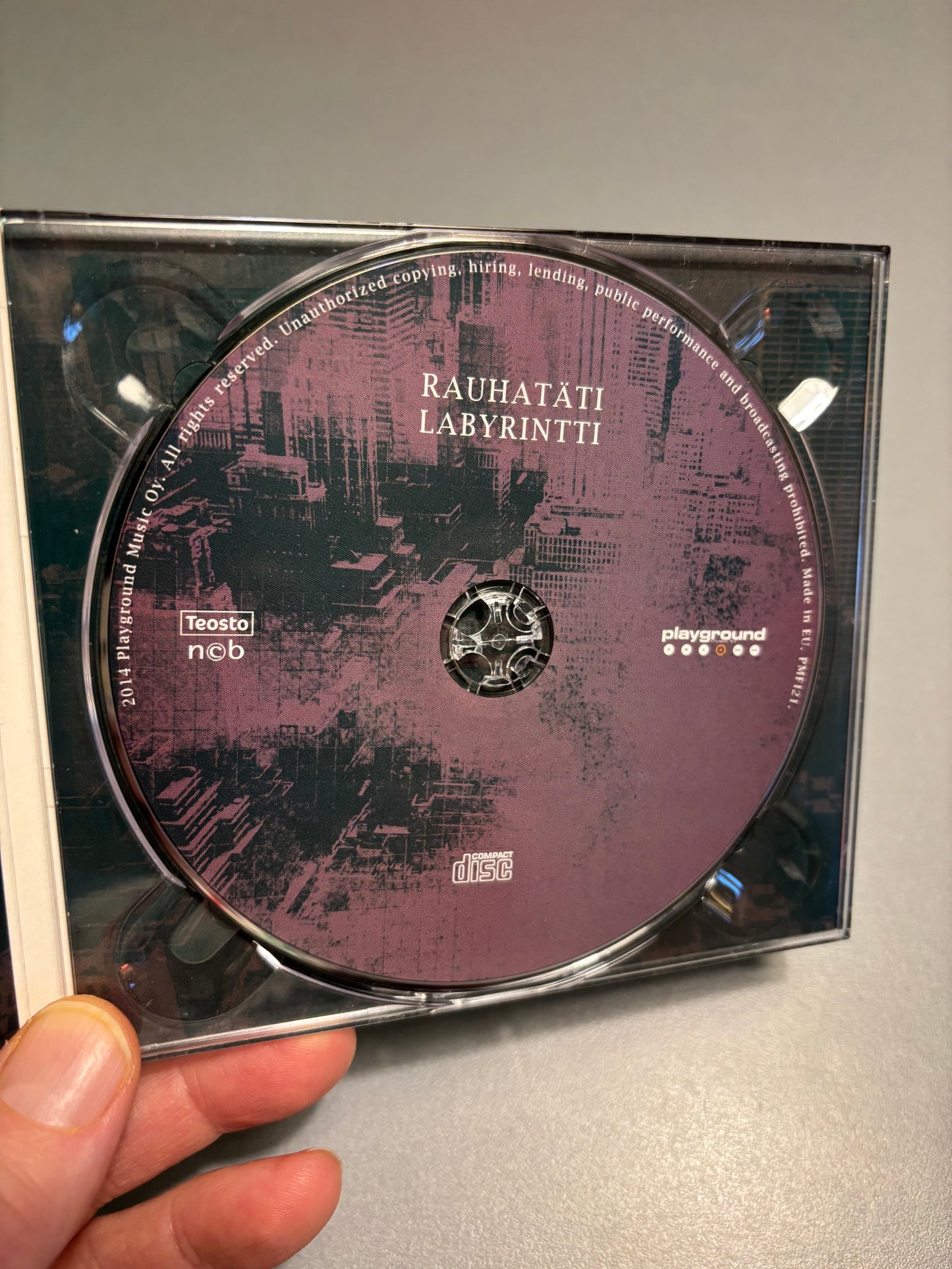 Rauhatäti: Labyrintti, CD, Only pressing, Playground Music, Finland 2014