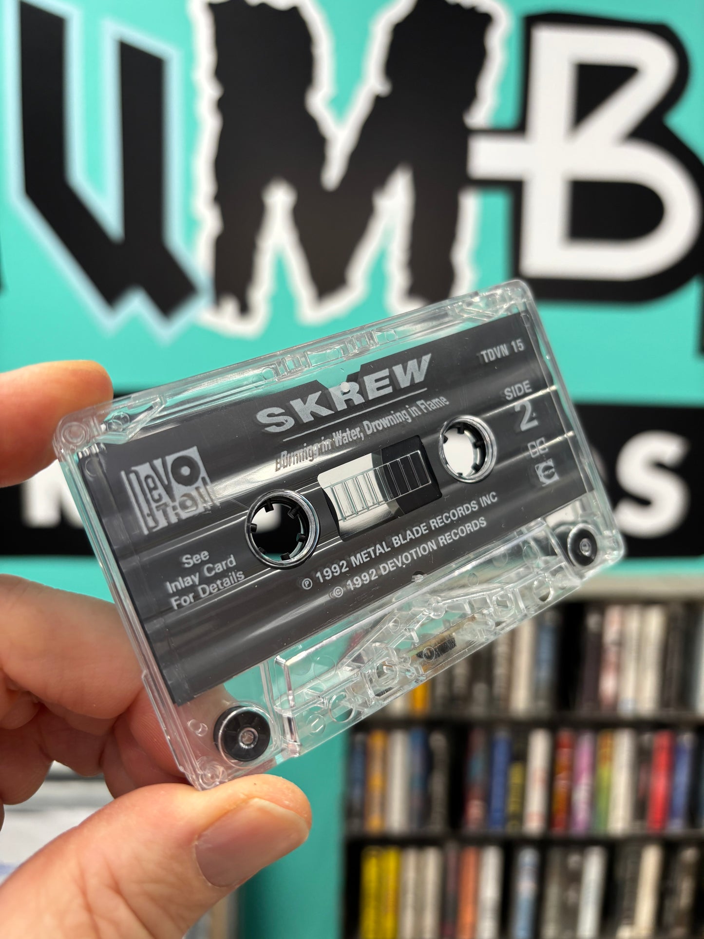 Skrew: Burning in Water, Drowning in Flame, cassette, Devotion, UK 1992