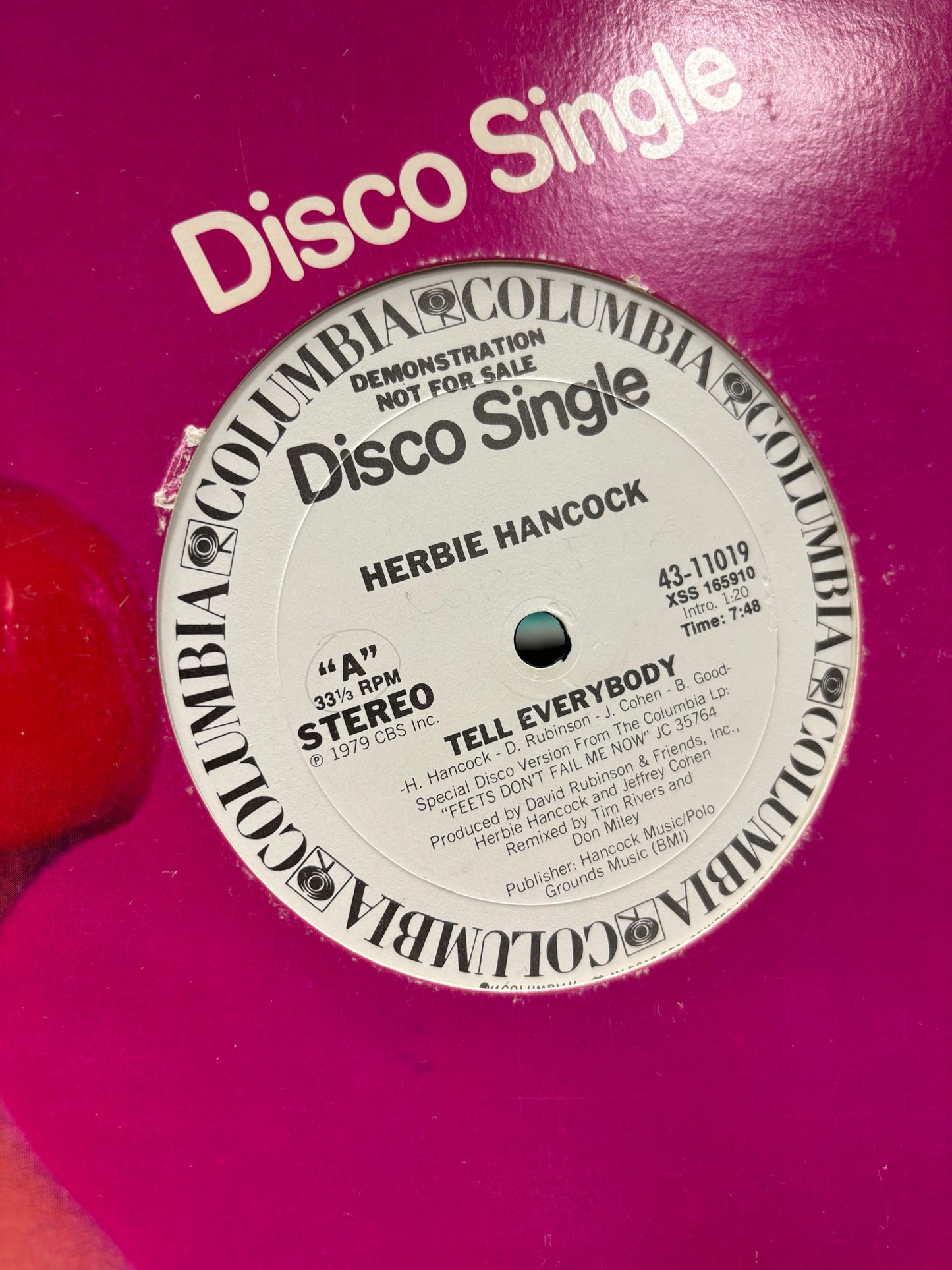 Herbie Hancock: Tell Everybody/Honey From The Jar, 12inch, Promo, Columbia, US 1979