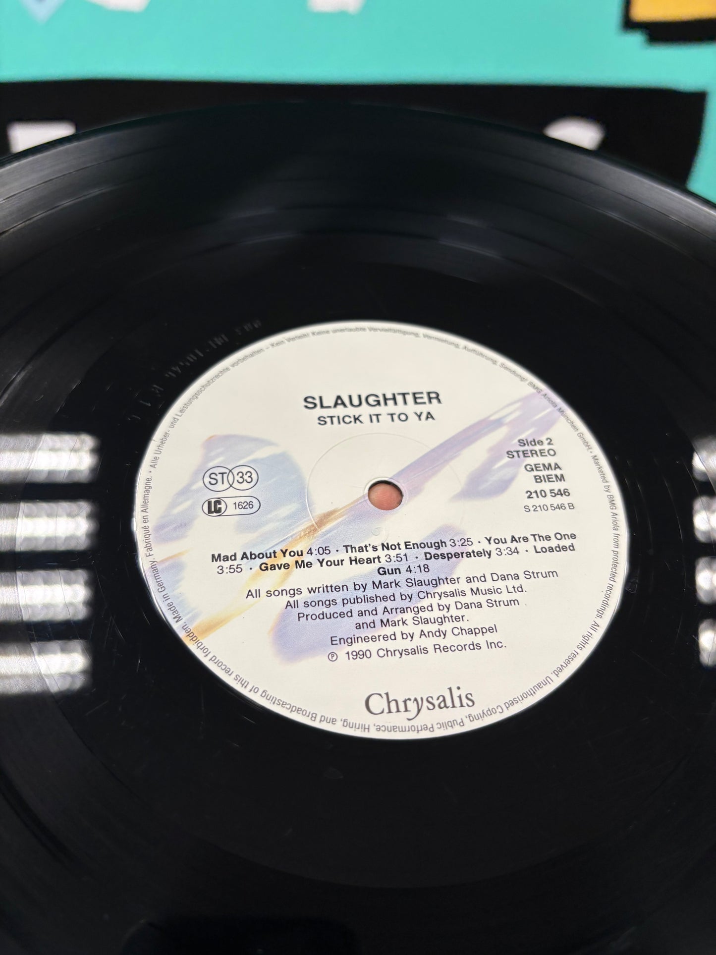 Slaughter: Stick It To Ya, LP, Chrysalis, Europe 1990